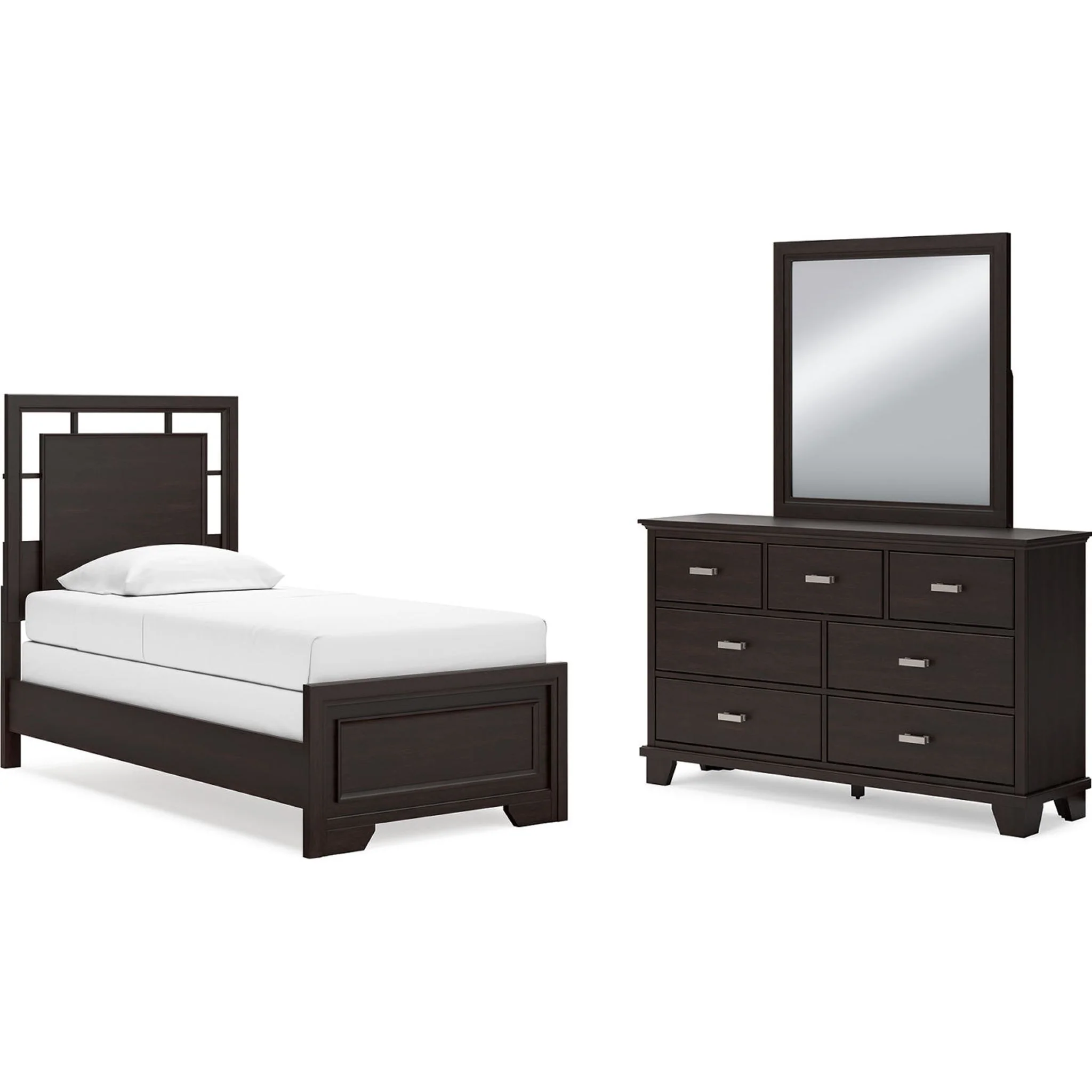Covetown 5 Piece Twin Panel Bedroom - Image 3