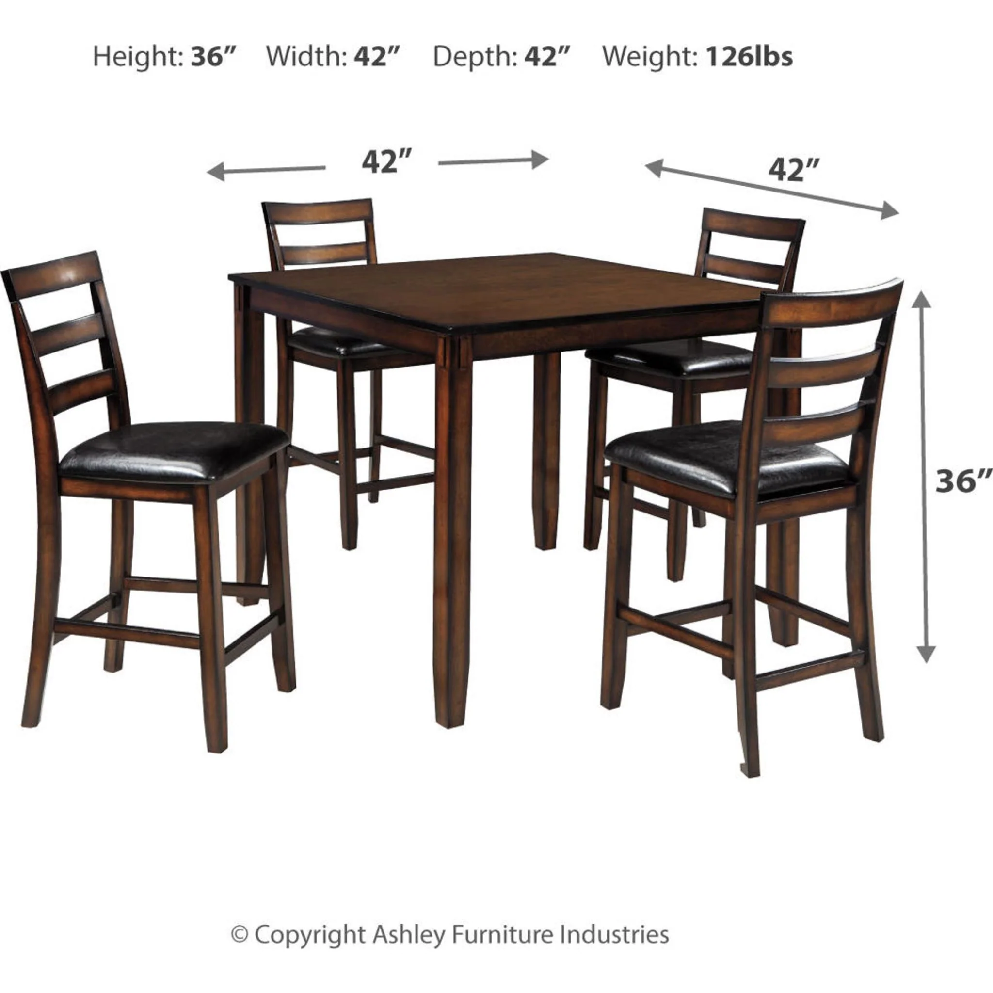 Coviar Counter Dining Set - Image 6