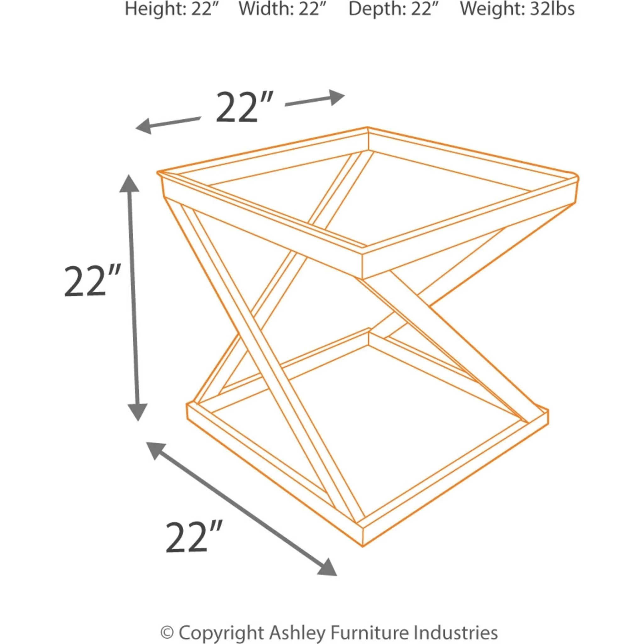 Coylin Square End Table - Image 5