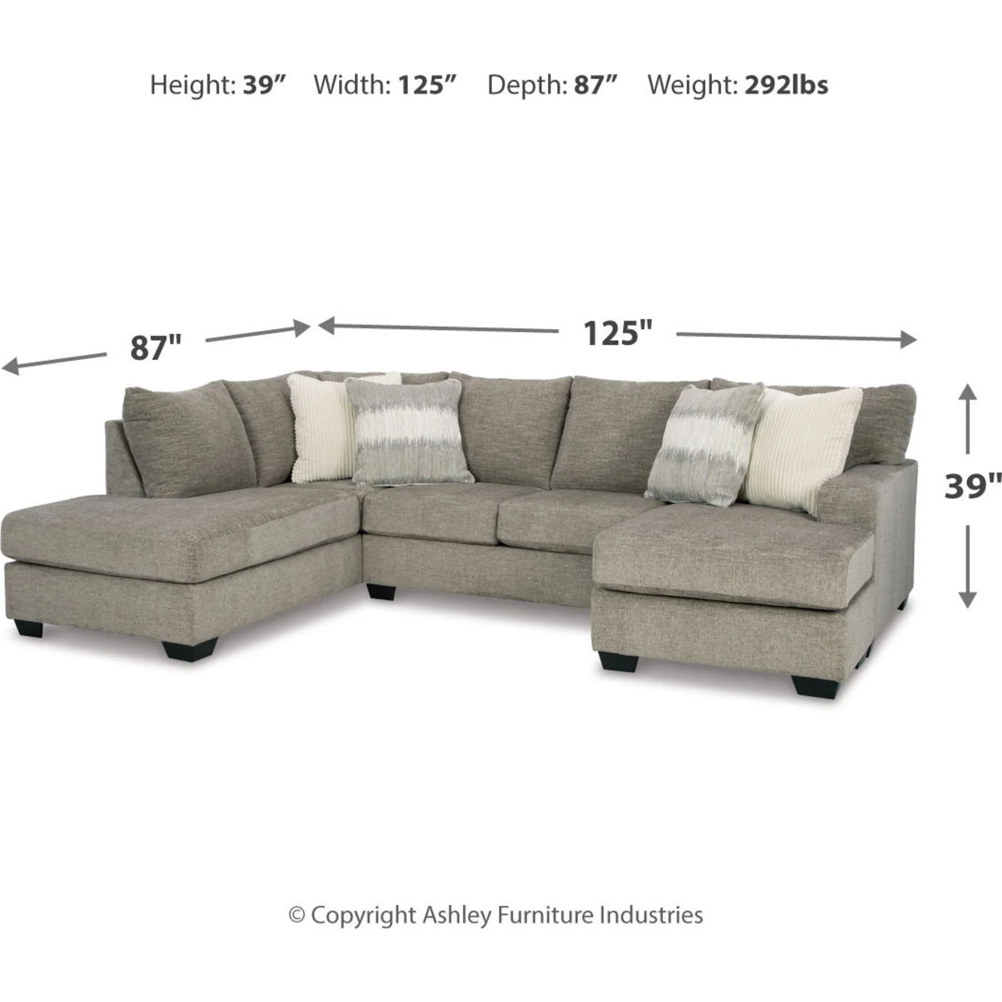 Creswell 2 Piece Sectional with Chaise - Image 4