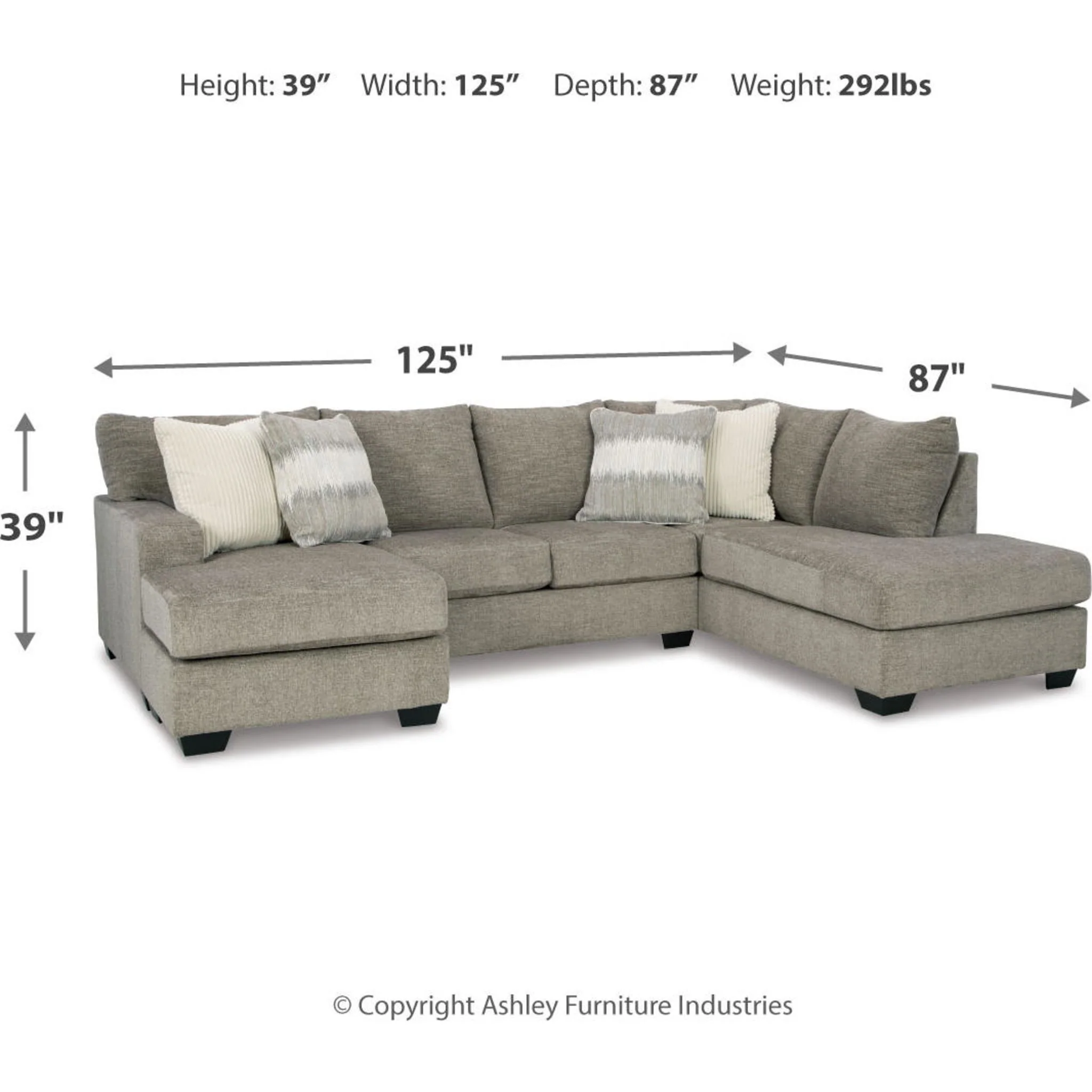 Creswell 2 Piece Sectional with Chaise - Image 4