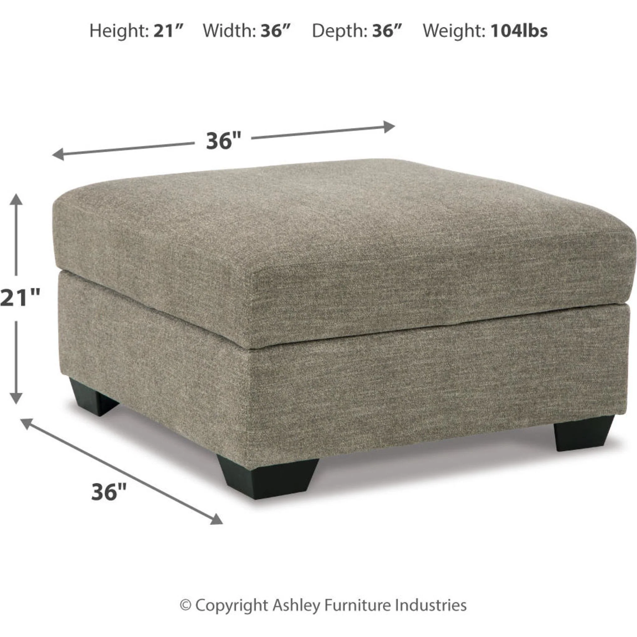 Creswell Ottoman with Storage - Image 5
