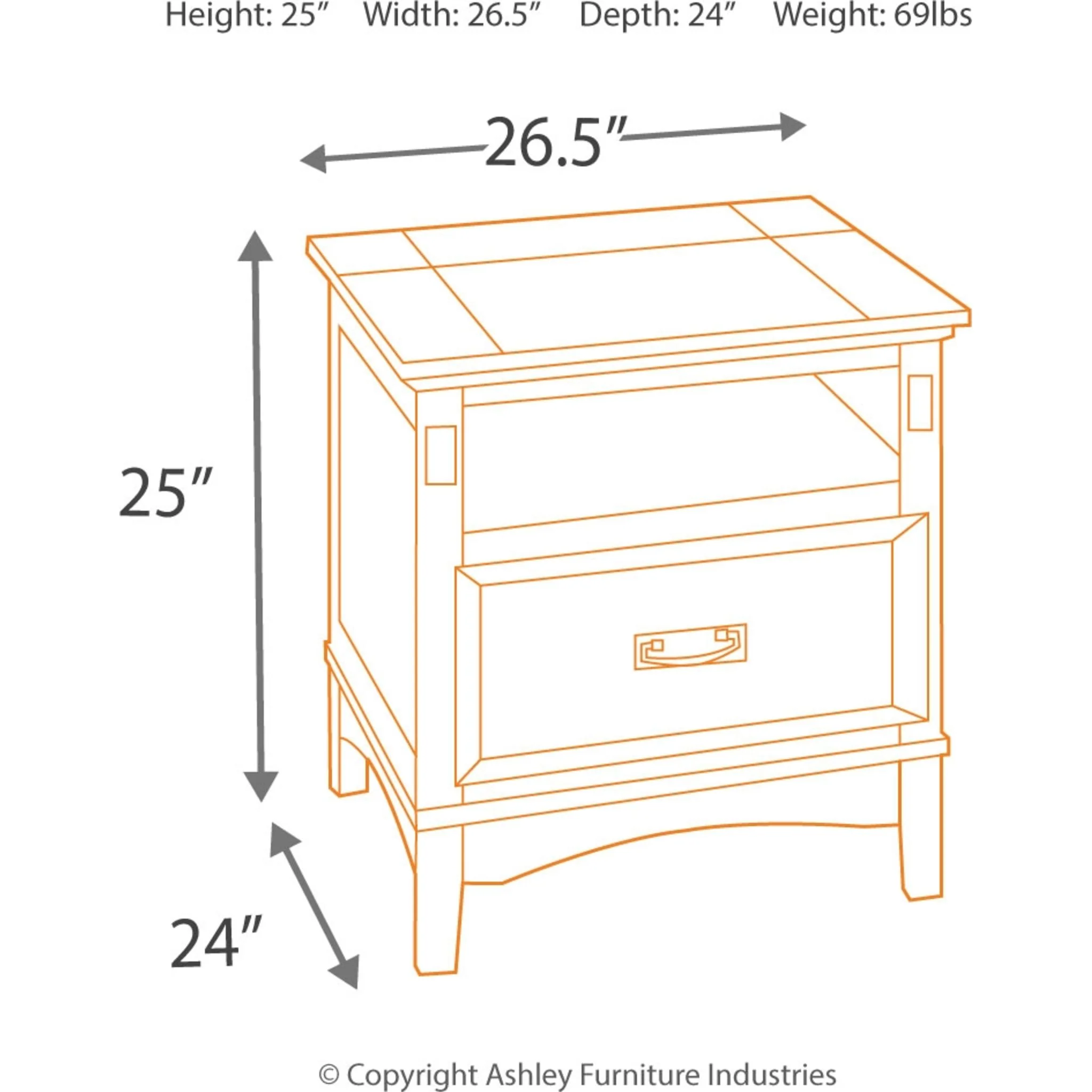 Cross Island Rectangle End Table - Image 10