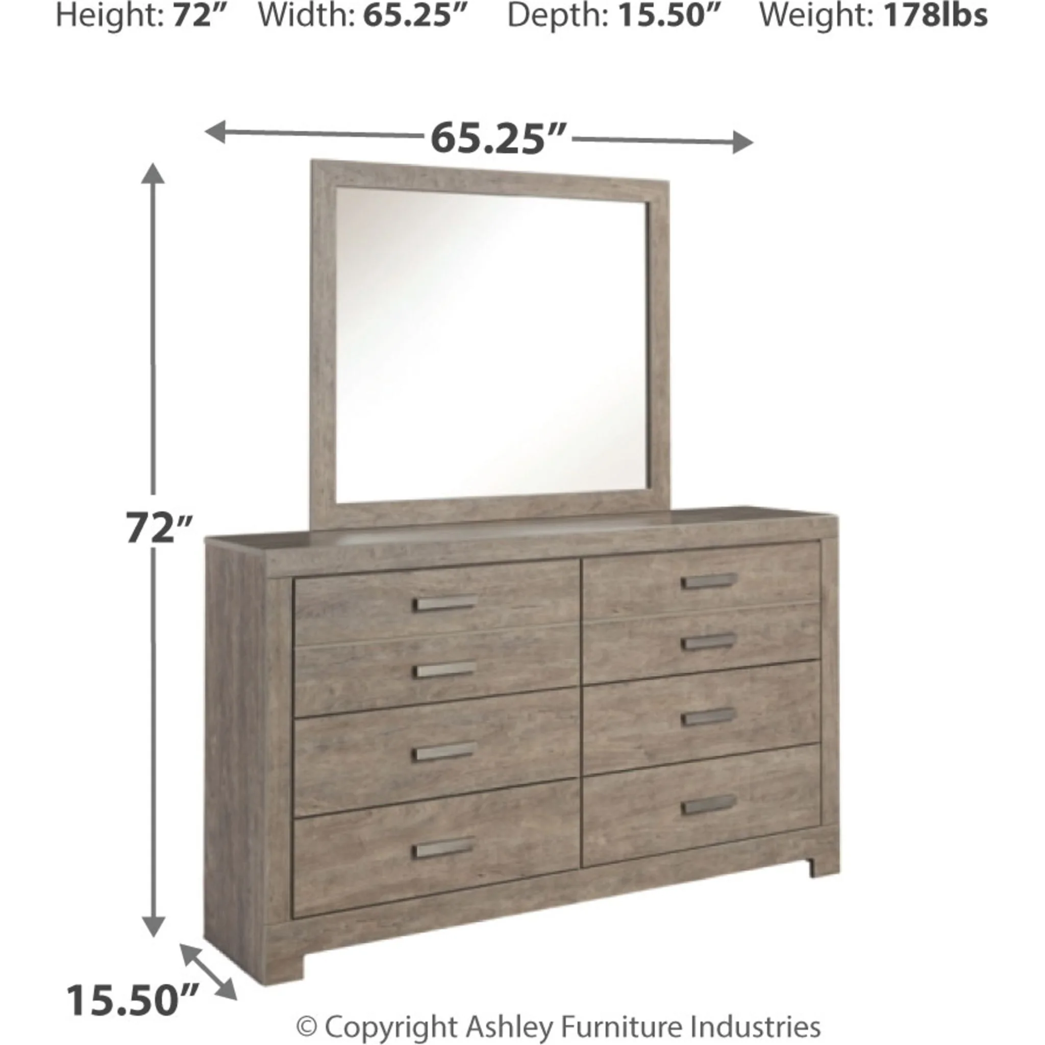 Culverbach Dresser and Mirror - Image 3