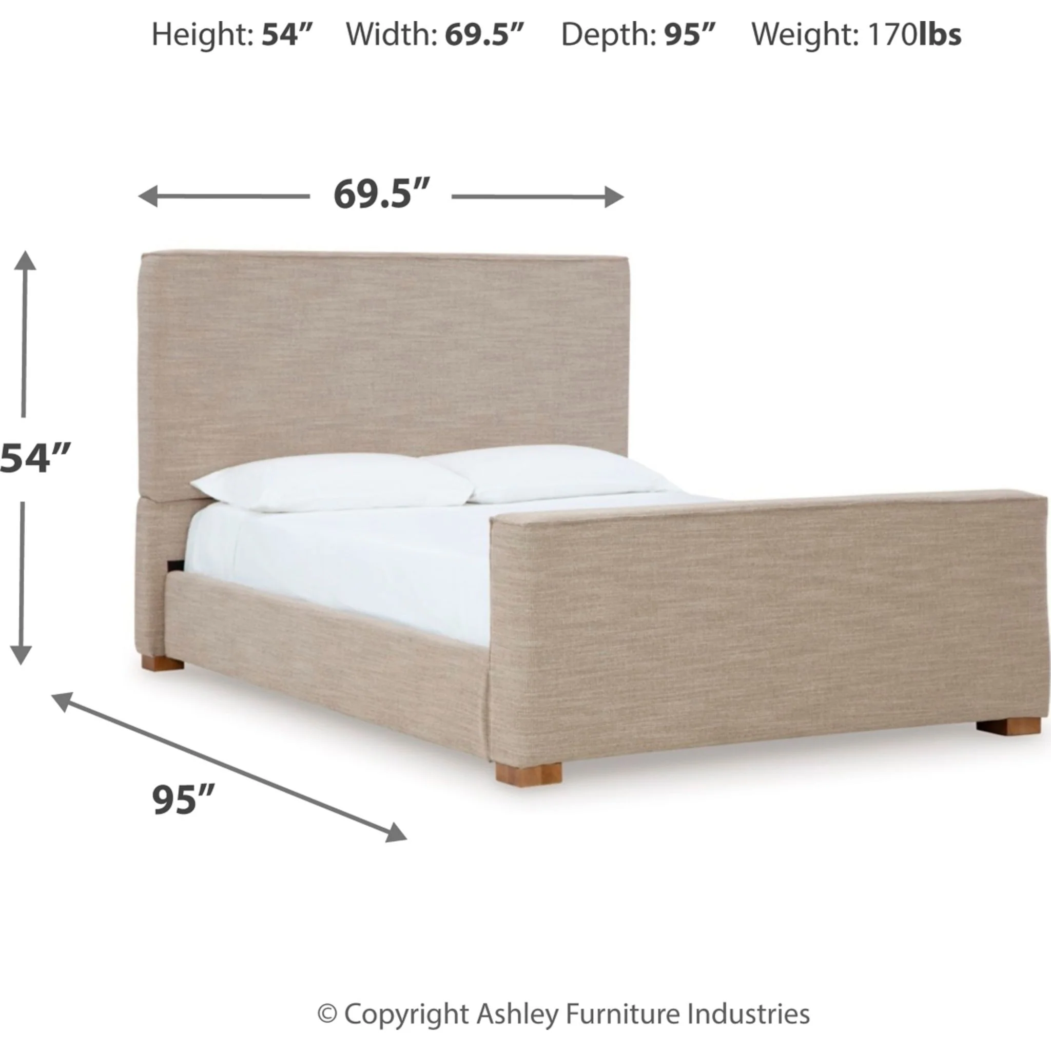 Dakmore Queen Upholstered Bed - Image 8