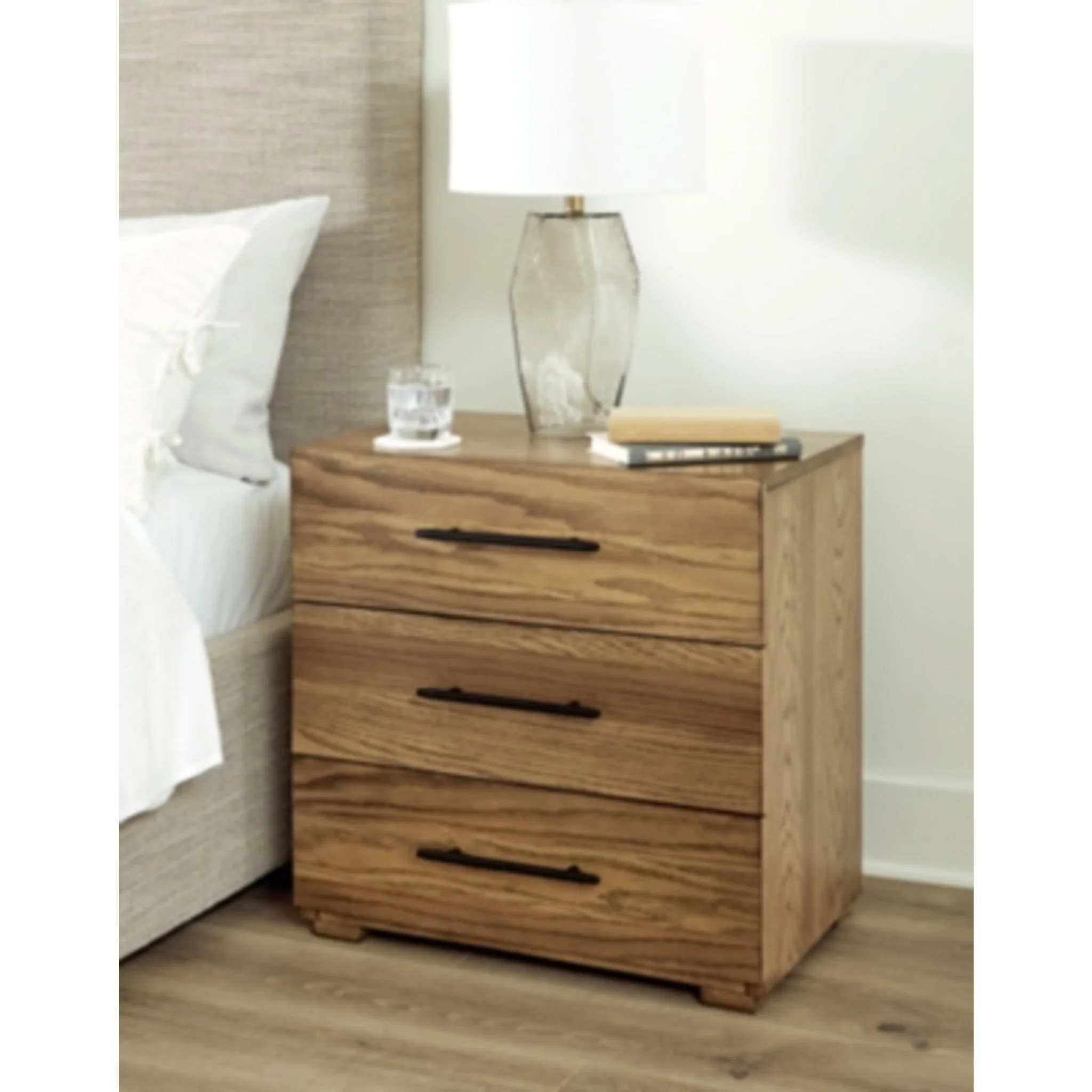 Dakmore Three Drawer Nightstand - Image 12