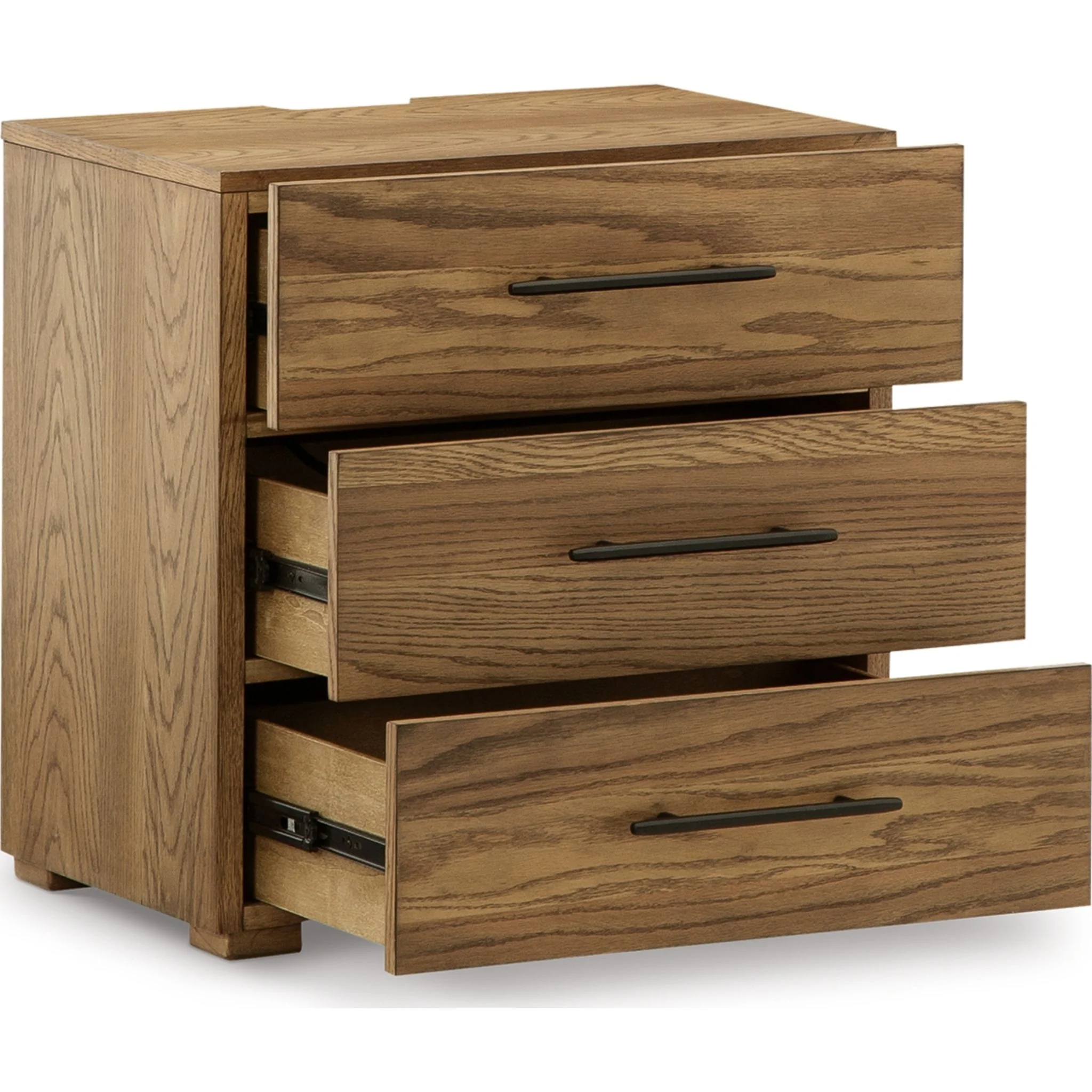 Dakmore Three Drawer Nightstand - Image 3