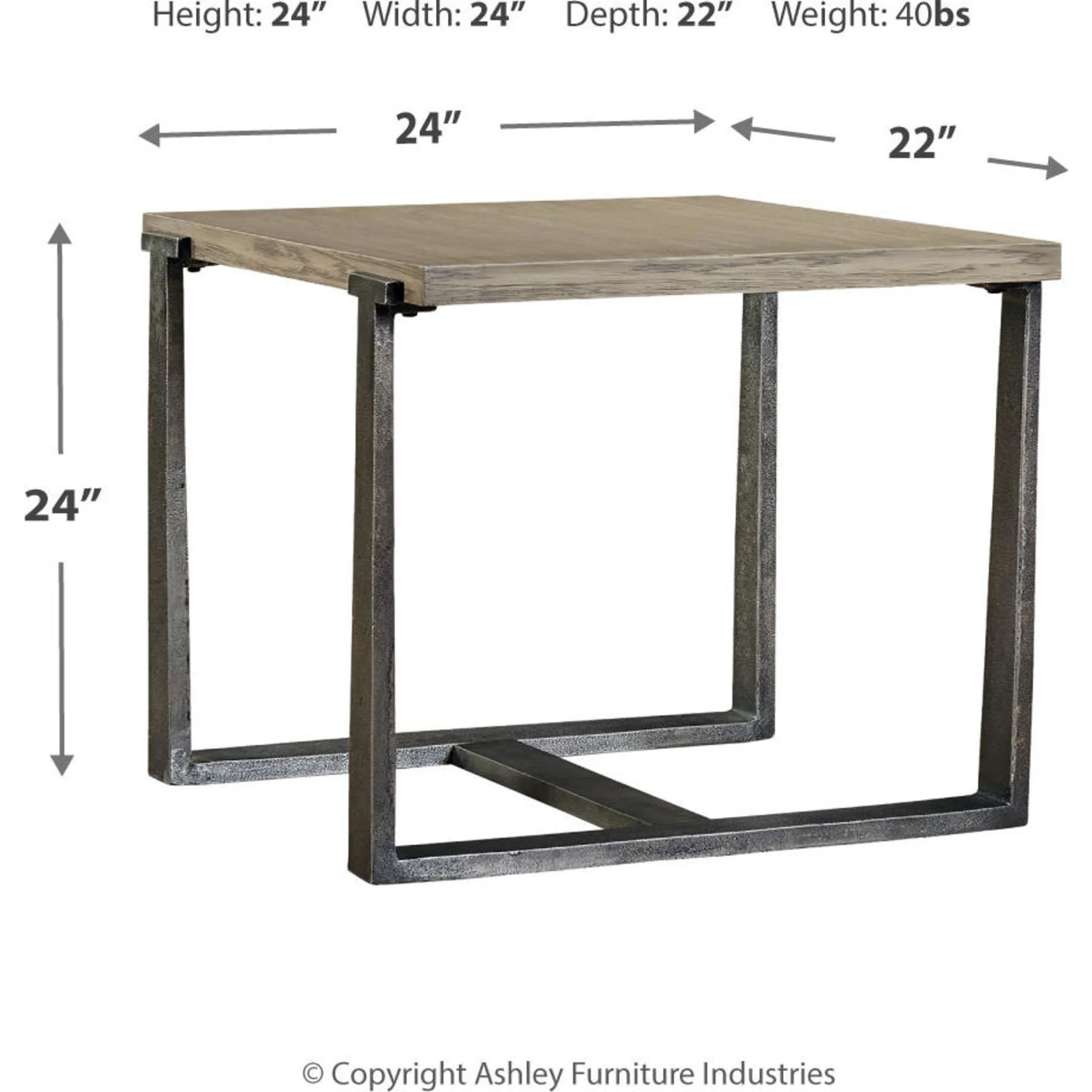 Dalenville Rectangle End Table - Image 4