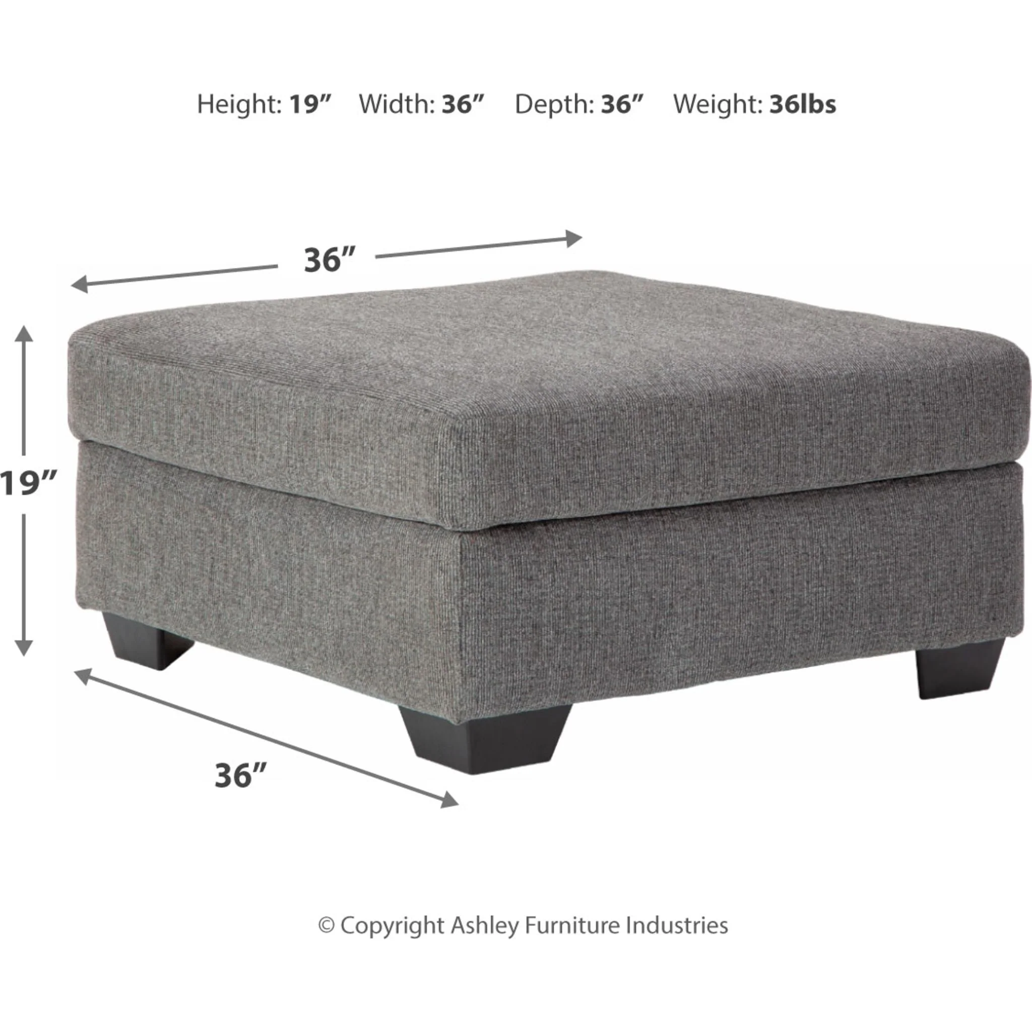 Dalhart Oversized Accent Ottoman - Image 4