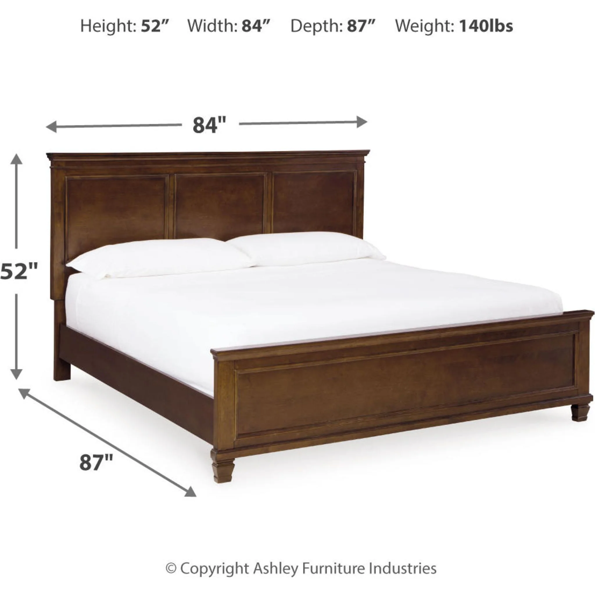 Danabrin 5 Piece Panel Bedroom - Image 45