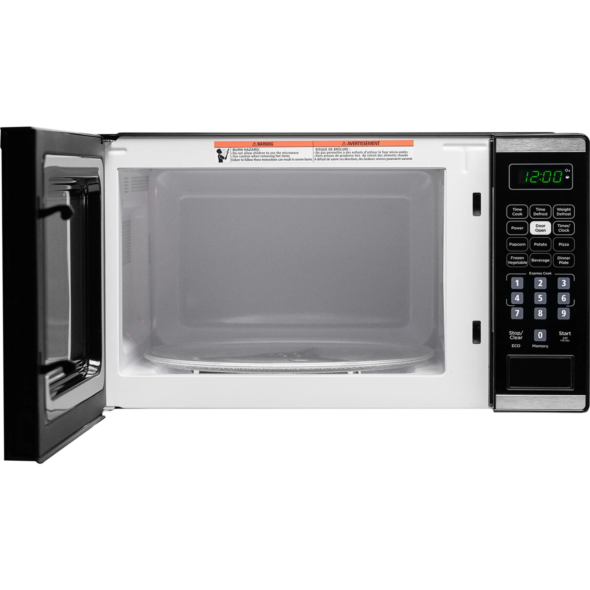Danby 0.7 cu. ft. Countertop Microwave  -Black Stainless (DBMW0722BBS) - Image 6