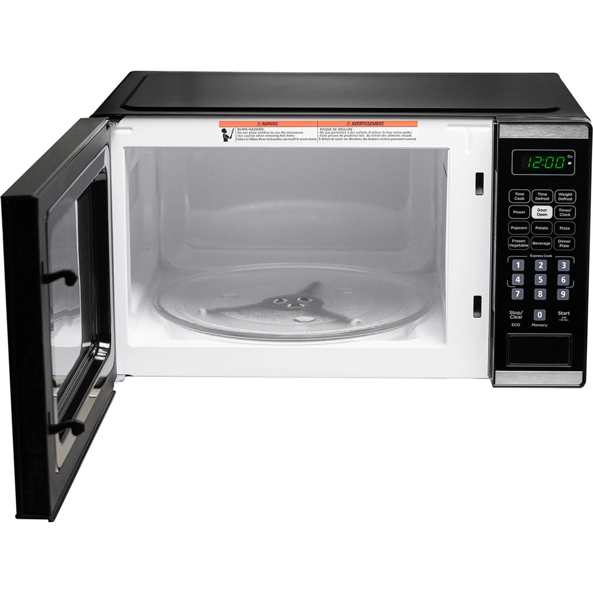 Danby 0.7 cu. ft. Countertop Microwave  -Black Stainless (DBMW0722BBS) - Image 7