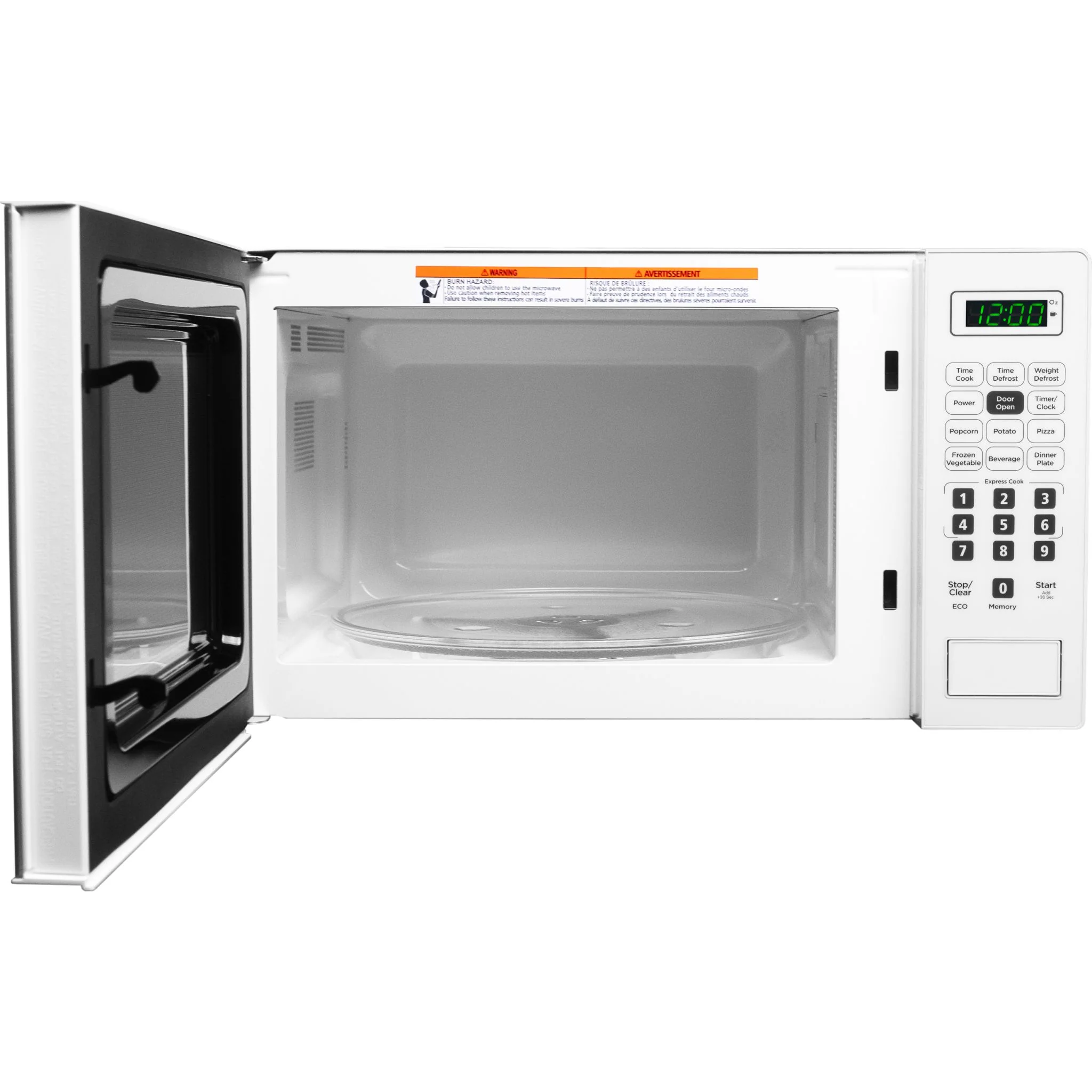 Danby 0.7 cu. ft. Countertop Microwave  -White (DBMW0721BWW) - Image 3