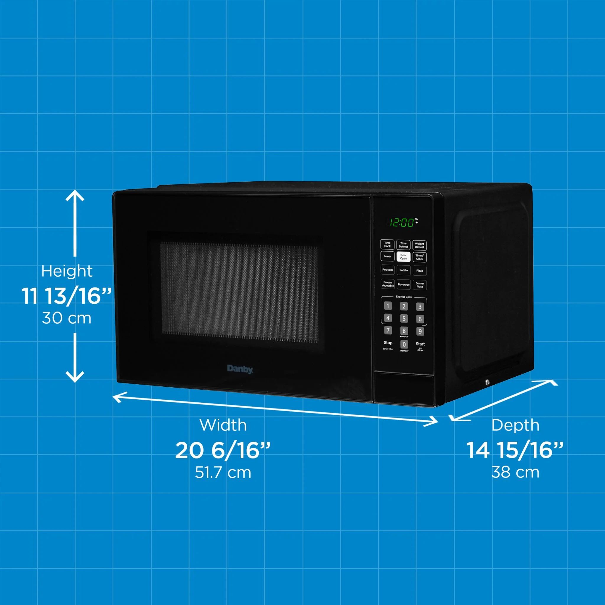 Danby 1.1 cu. ft. Countertop Microwave -Black (DBMW1121BBB) - Image 5