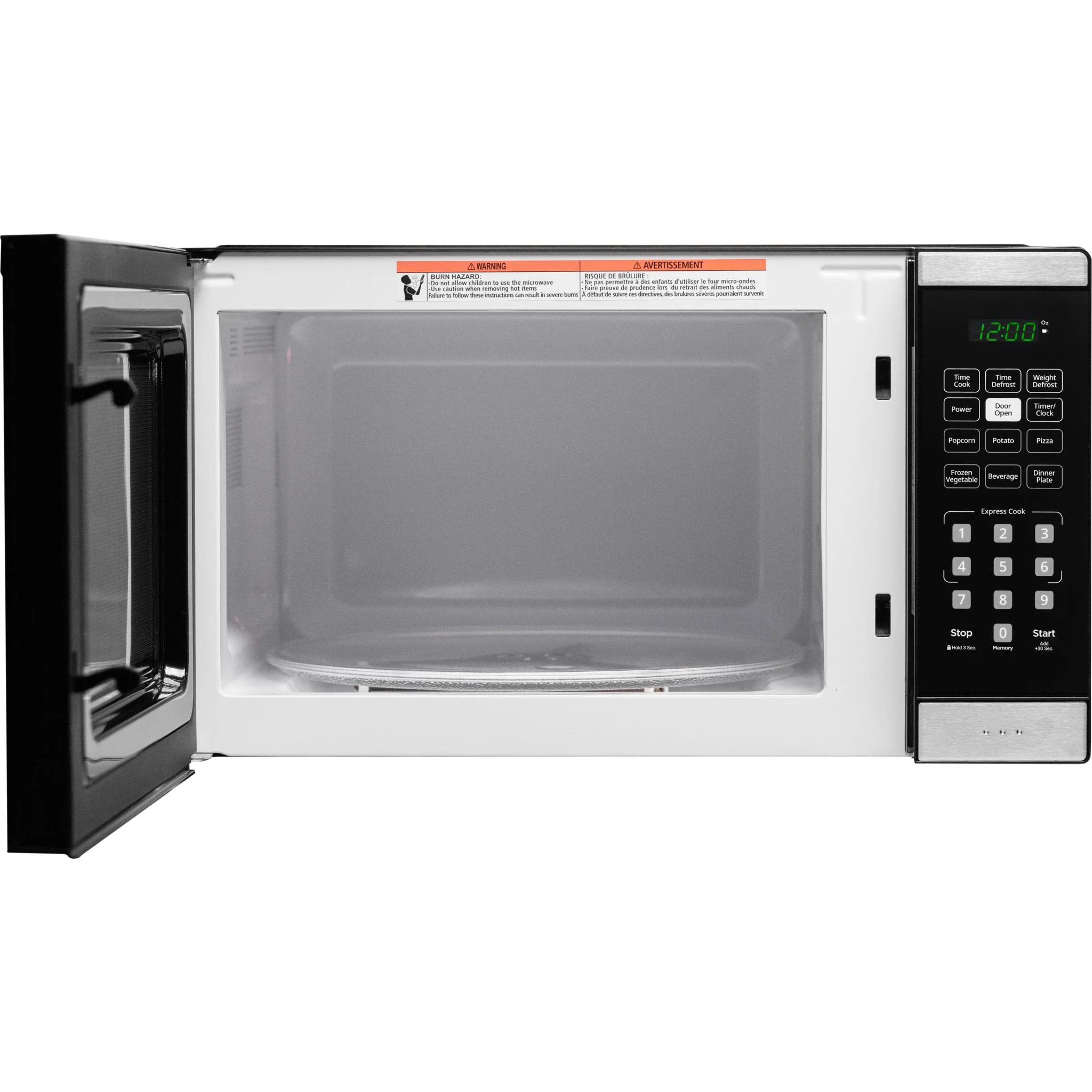Danby 1.1 cu. ft. Countertop Microwave   - Stainless Steel  (DBMW1126BBS) - Image 6