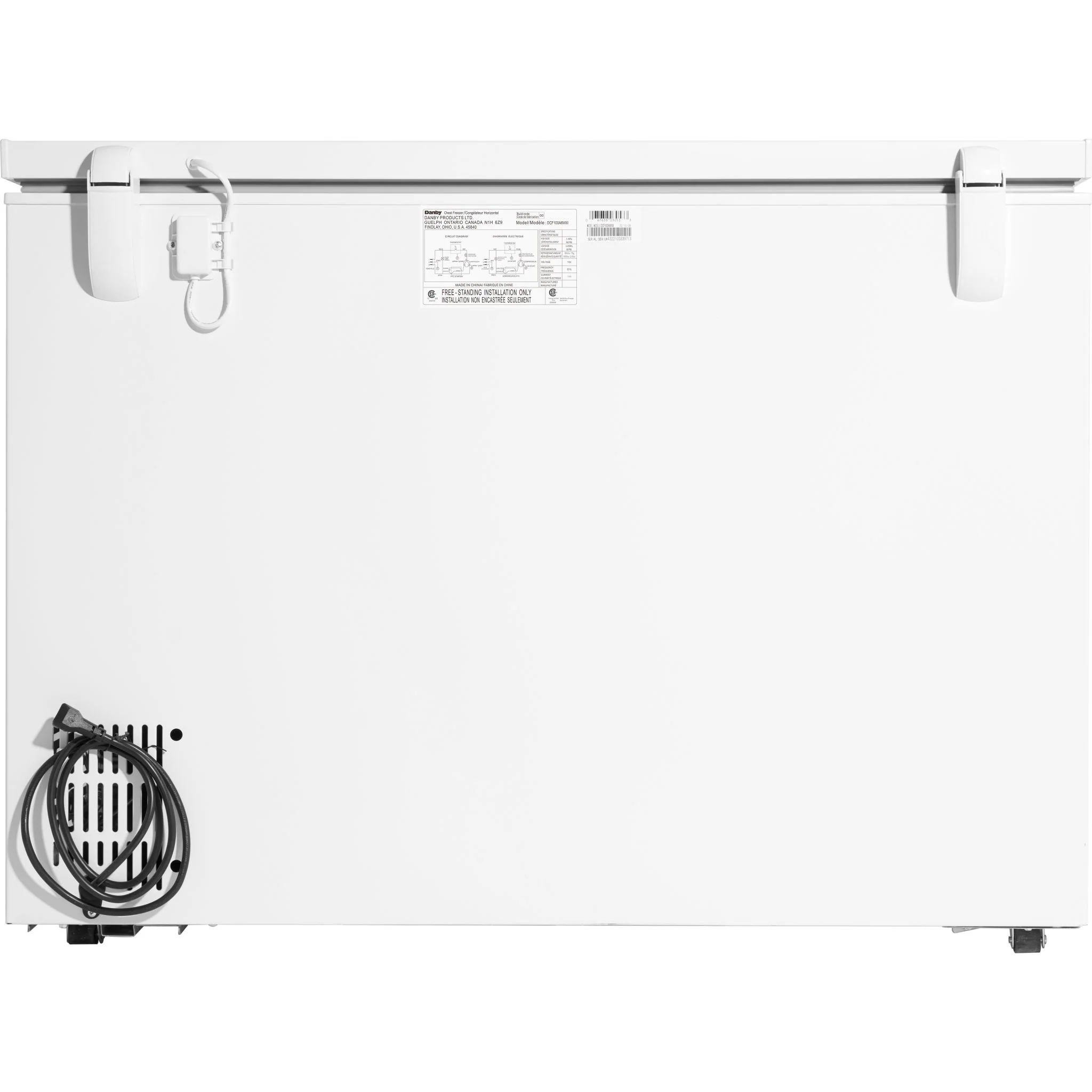 Danby 10.0 cu. ft. Square Model Chest Freezer  -White (DCF100A6WM) - Image 12
