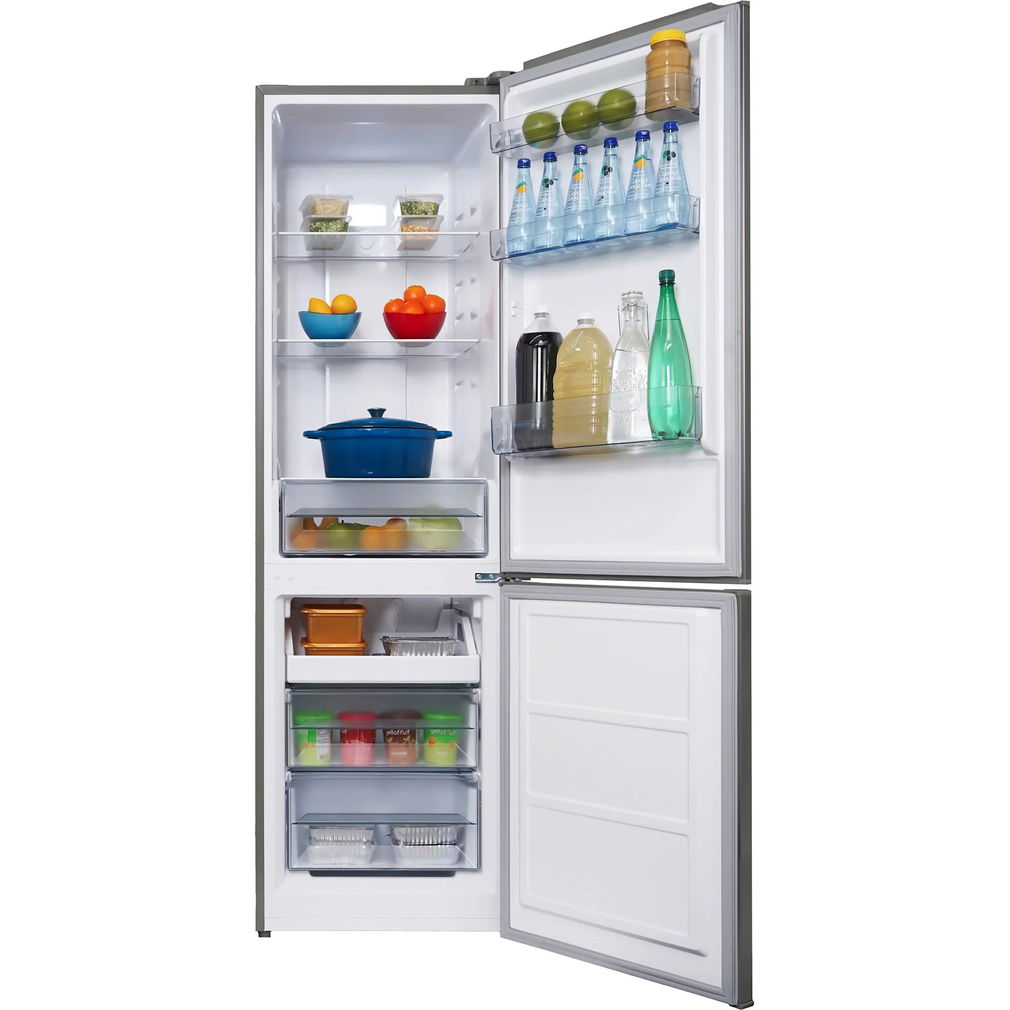 Danby 10.3 cu. ft. Bottom Mount Apartment Size Fridge in  Look -Stainless Look (DBMF100B1SLDB) - Image 8