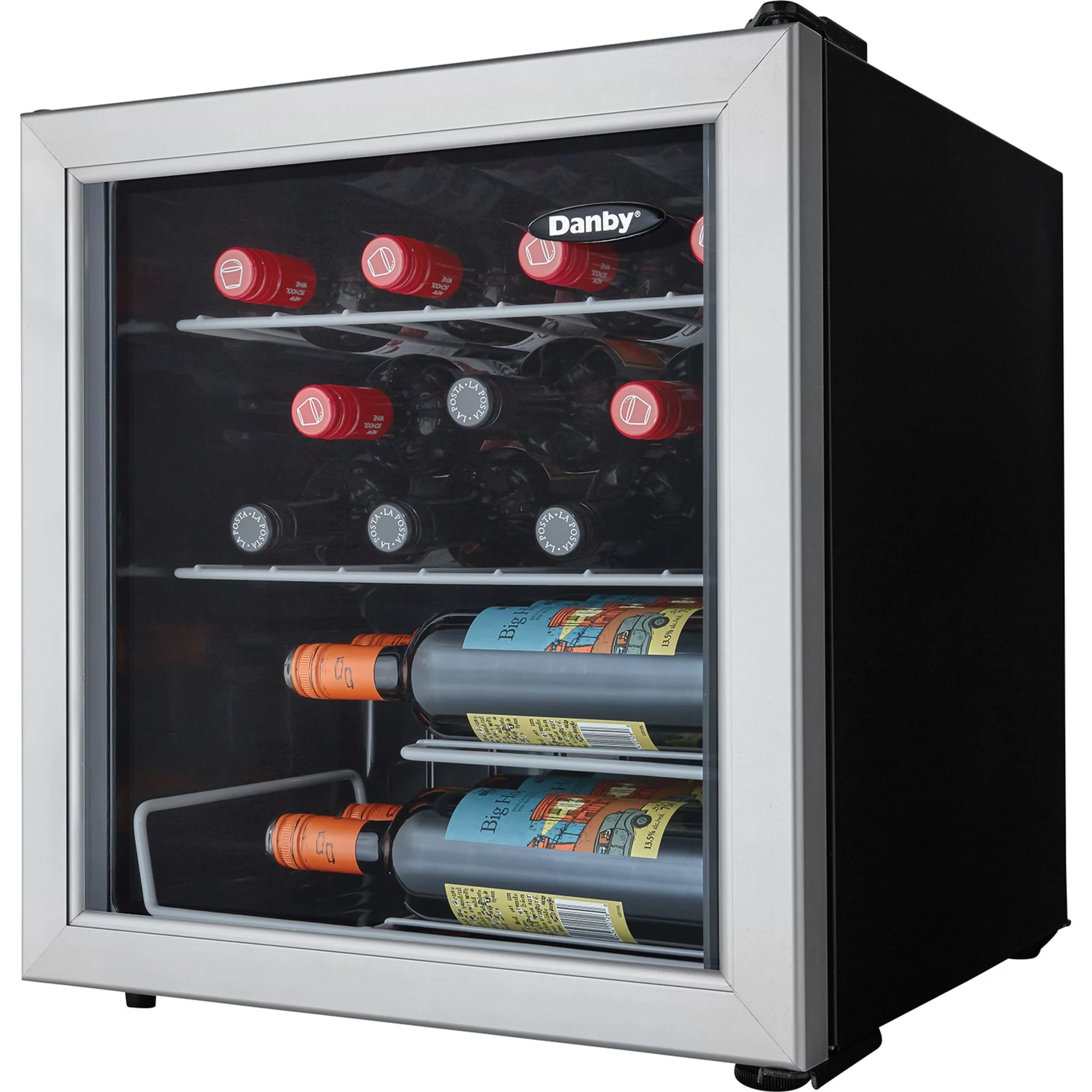 Danby 17 Bottle Free-Standing Wine Cooler in Platinum -Stainless Steel (DWC172BLPDB) - Image 10
