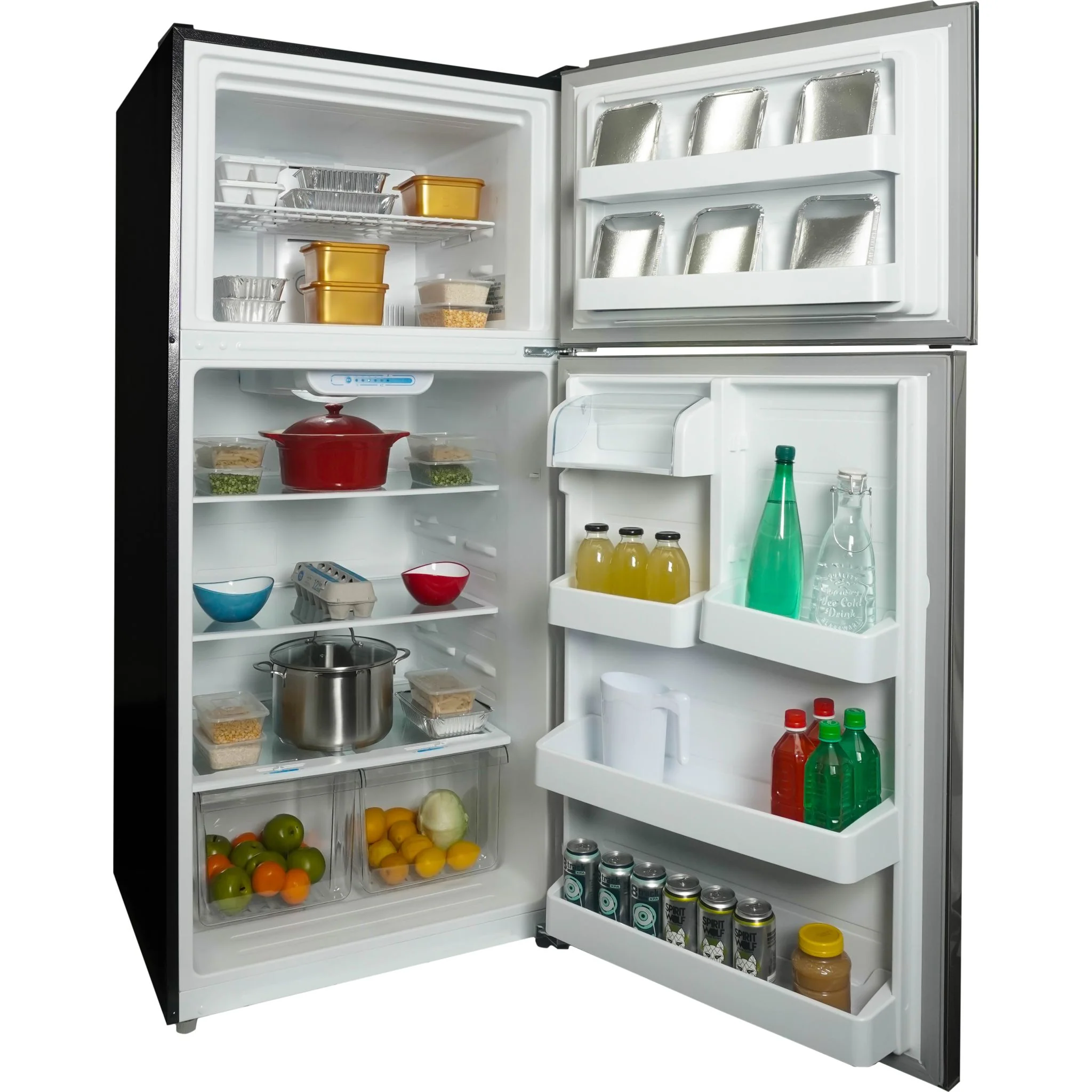 Danby 18.1 cu. ft. Apartment Size Fridge Top Mount  -Stainless Steel (DFF180E2SSDB) - Image 4