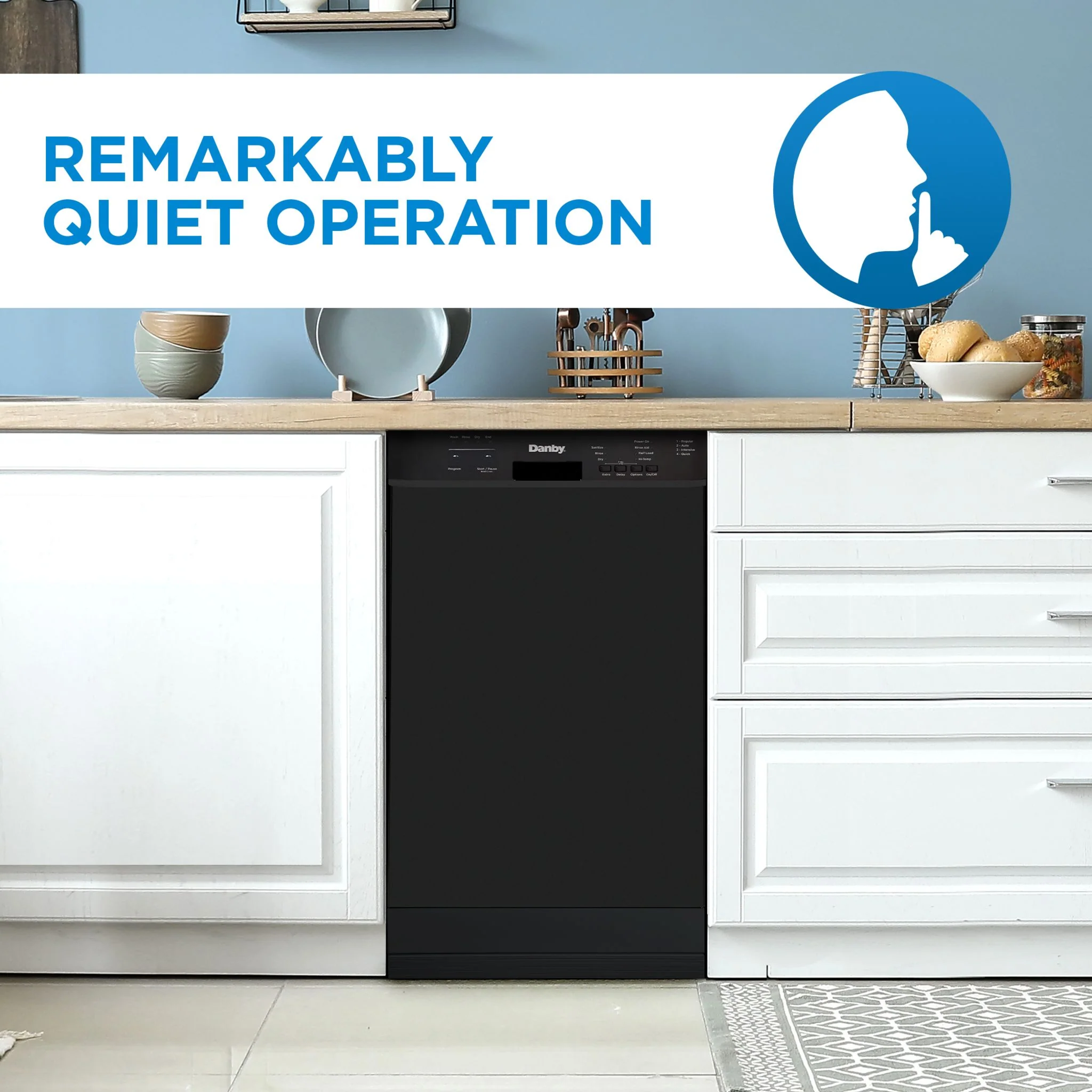Danby 18? Wide Built-in Dishwasher  -Black (DDW18D1EB) - Image 10