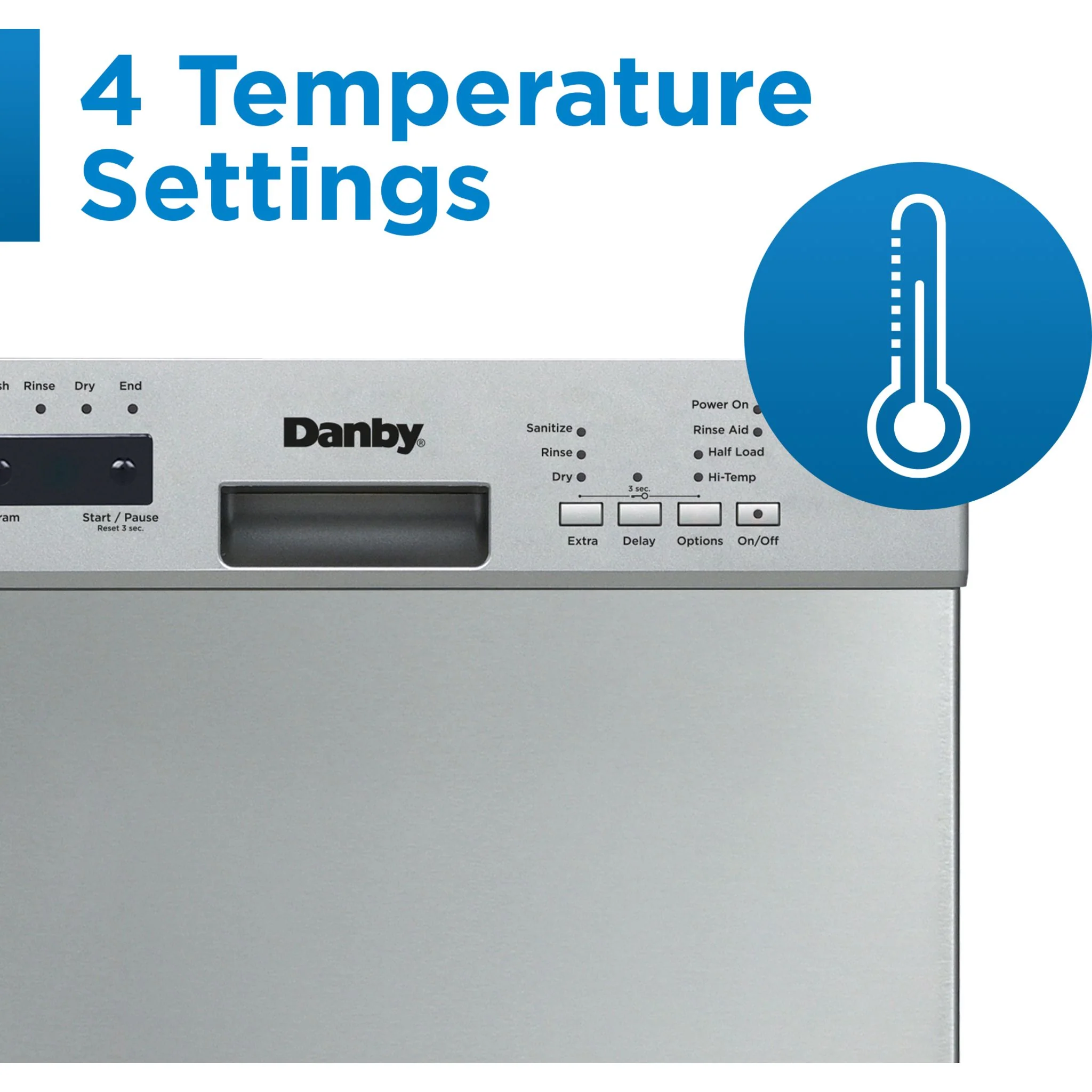 Danby 18? Wide Built-in Dishwasher  -Stainless Steel (DDW18D1ESS) - Image 10
