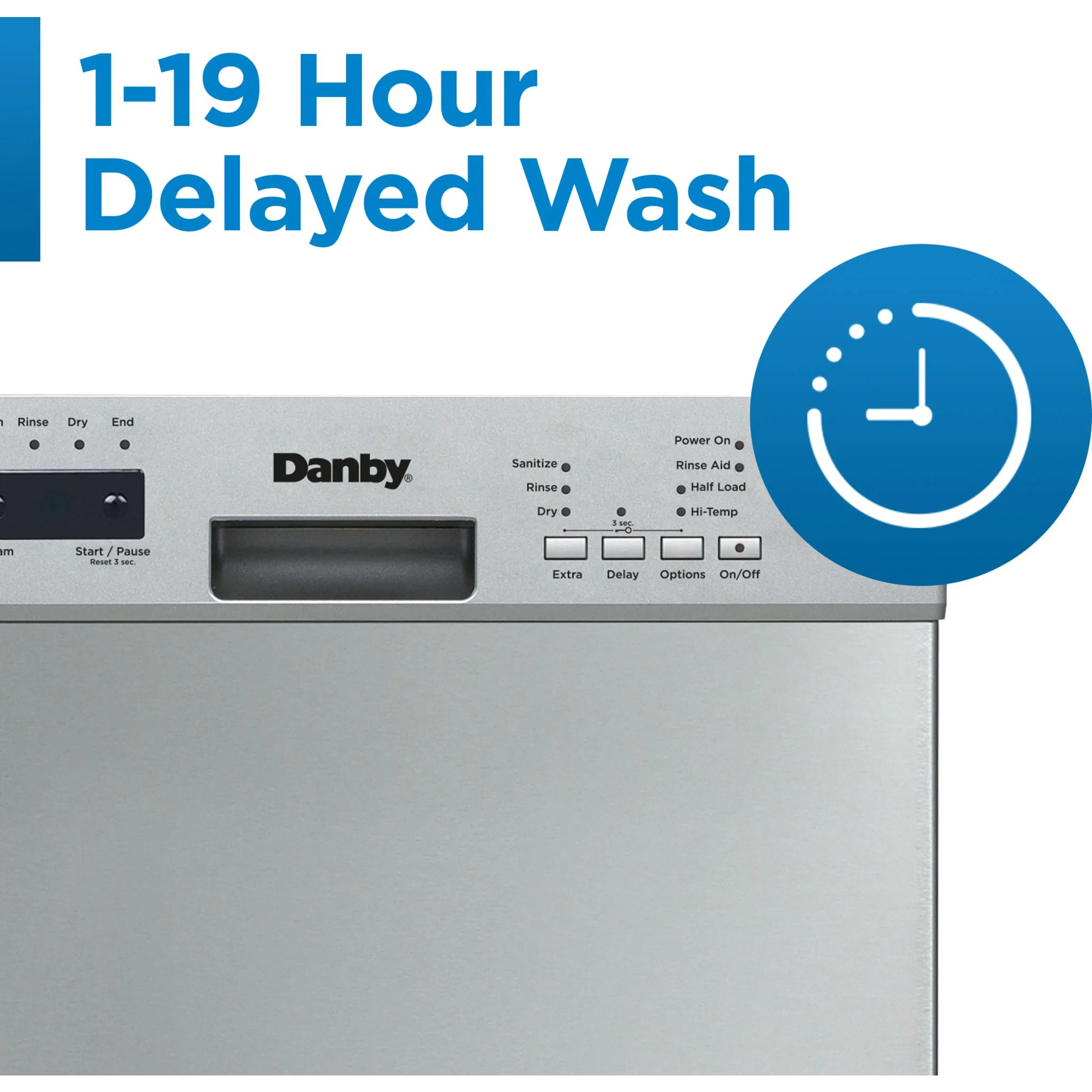 Danby 18? Wide Built-in Dishwasher  -Stainless Steel (DDW18D1ESS) - Image 12