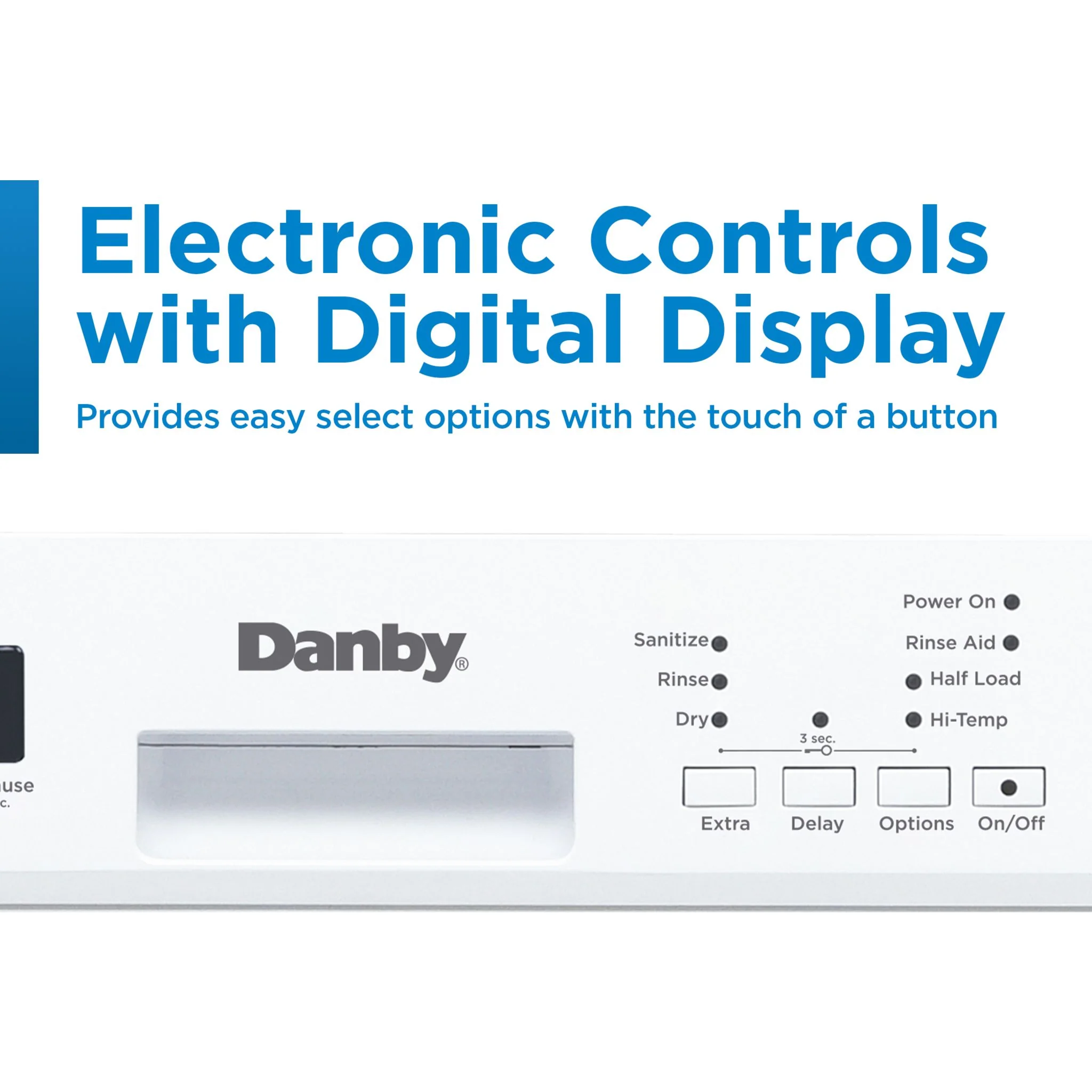 Danby 18? Wide Built-in Dishwasher  -White (DDW18D1EW) - Image 10