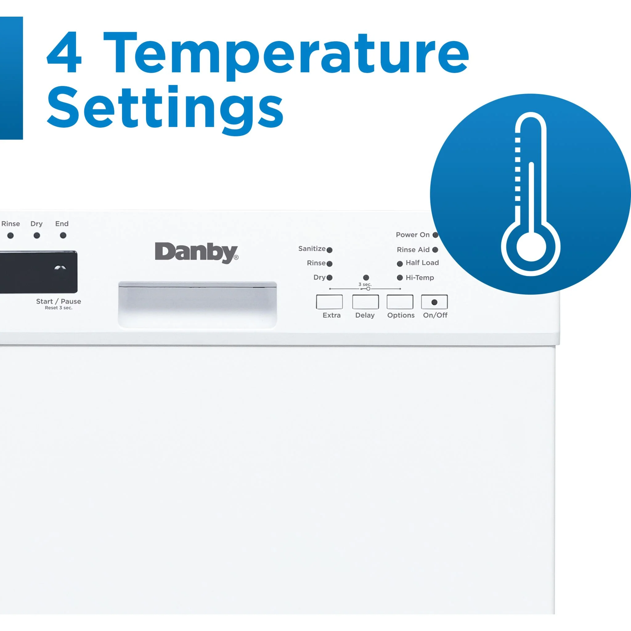 Danby 18? Wide Built-in Dishwasher  -White (DDW18D1EW) - Image 11