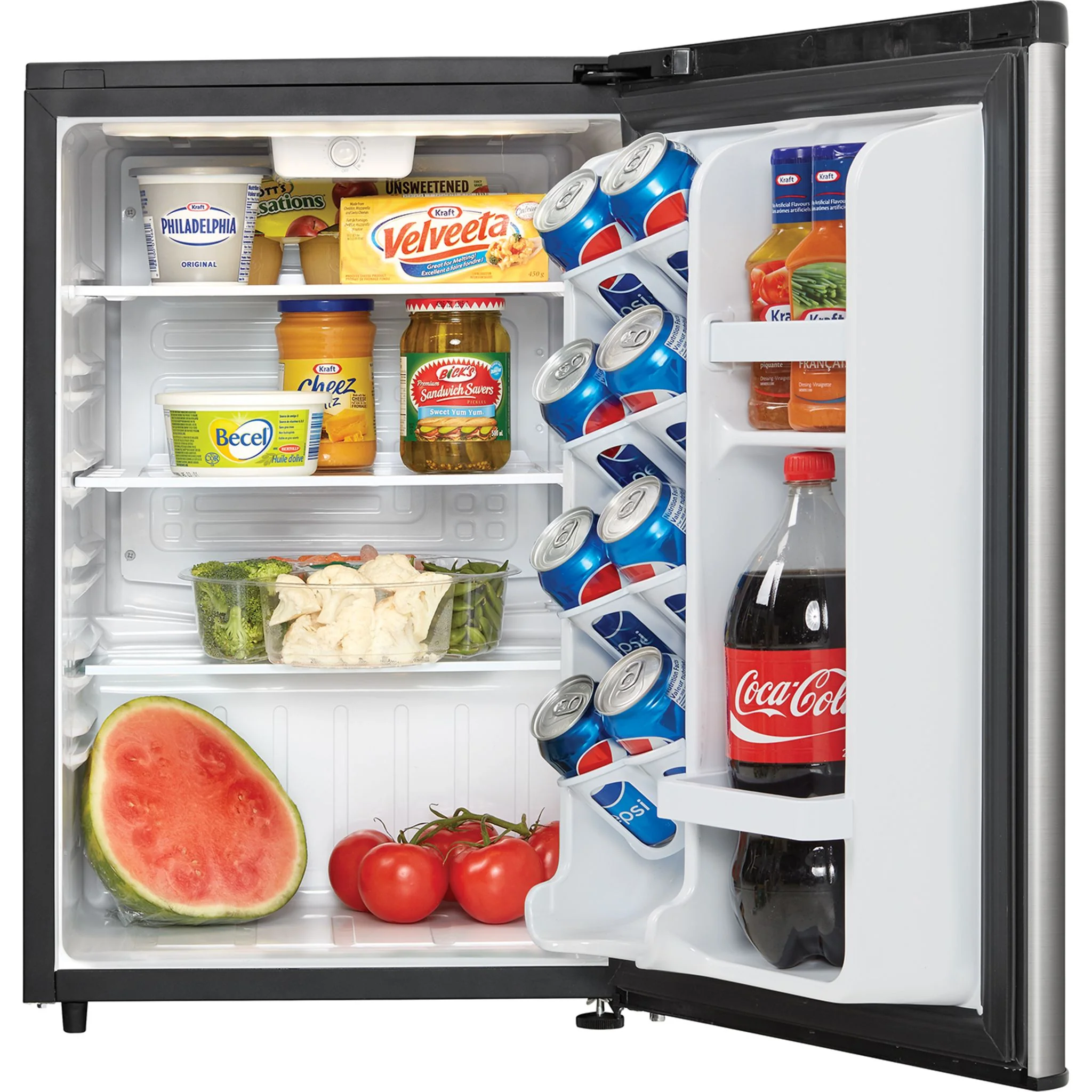Danby 2.6 cu. ft. Contemporary Classic Compact Fridge  -Stainless Steel (DAR026A2BSLDB) - Image 4