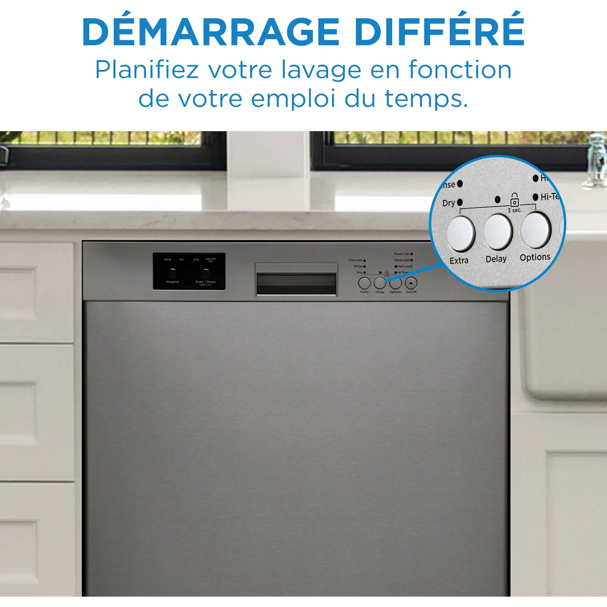 Danby 24? Built in Dishwasher  -Stainless Steel (DDW2400ESS) - Image 2