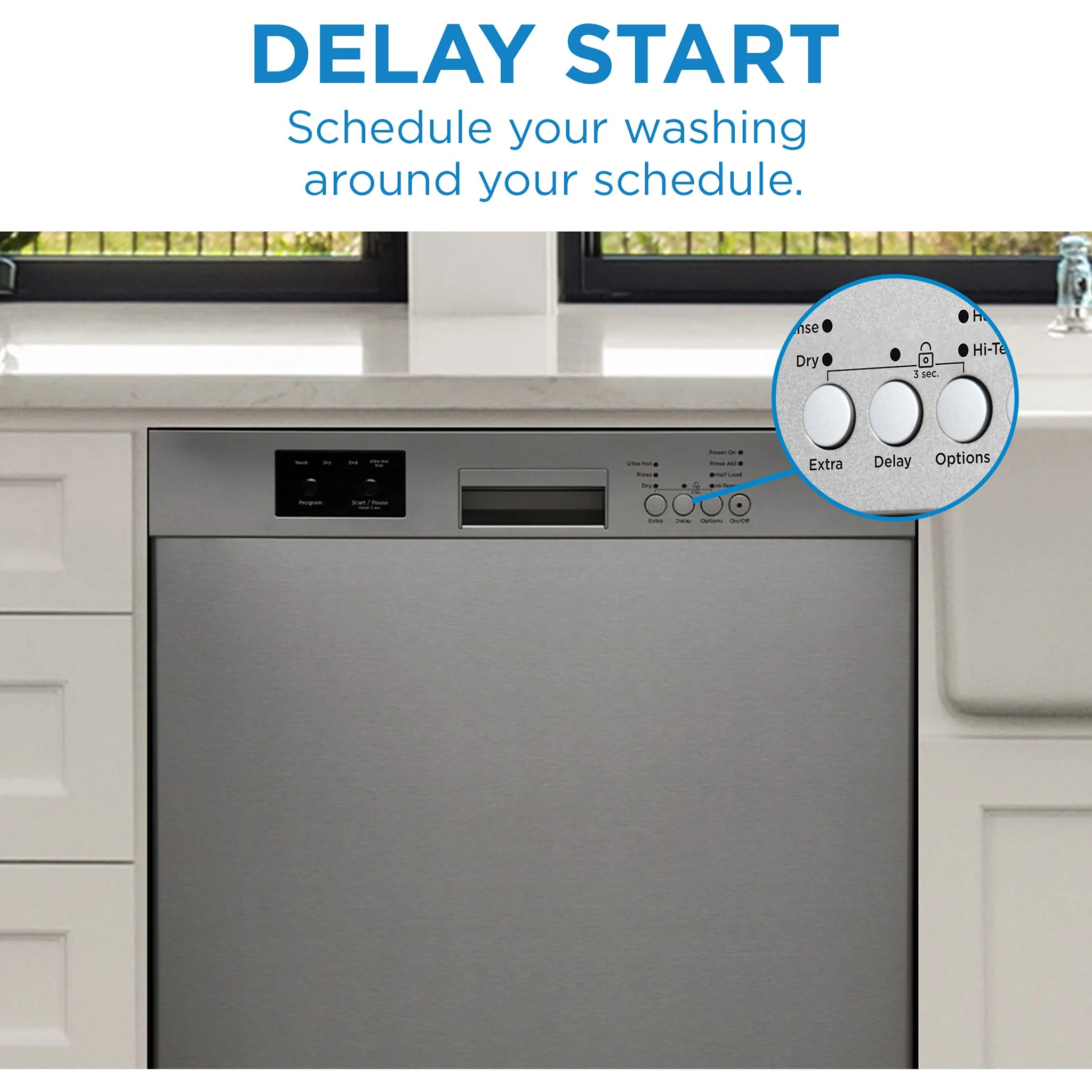 Danby 24? Built in Dishwasher  -Stainless Steel (DDW2400ESS) - Image 4