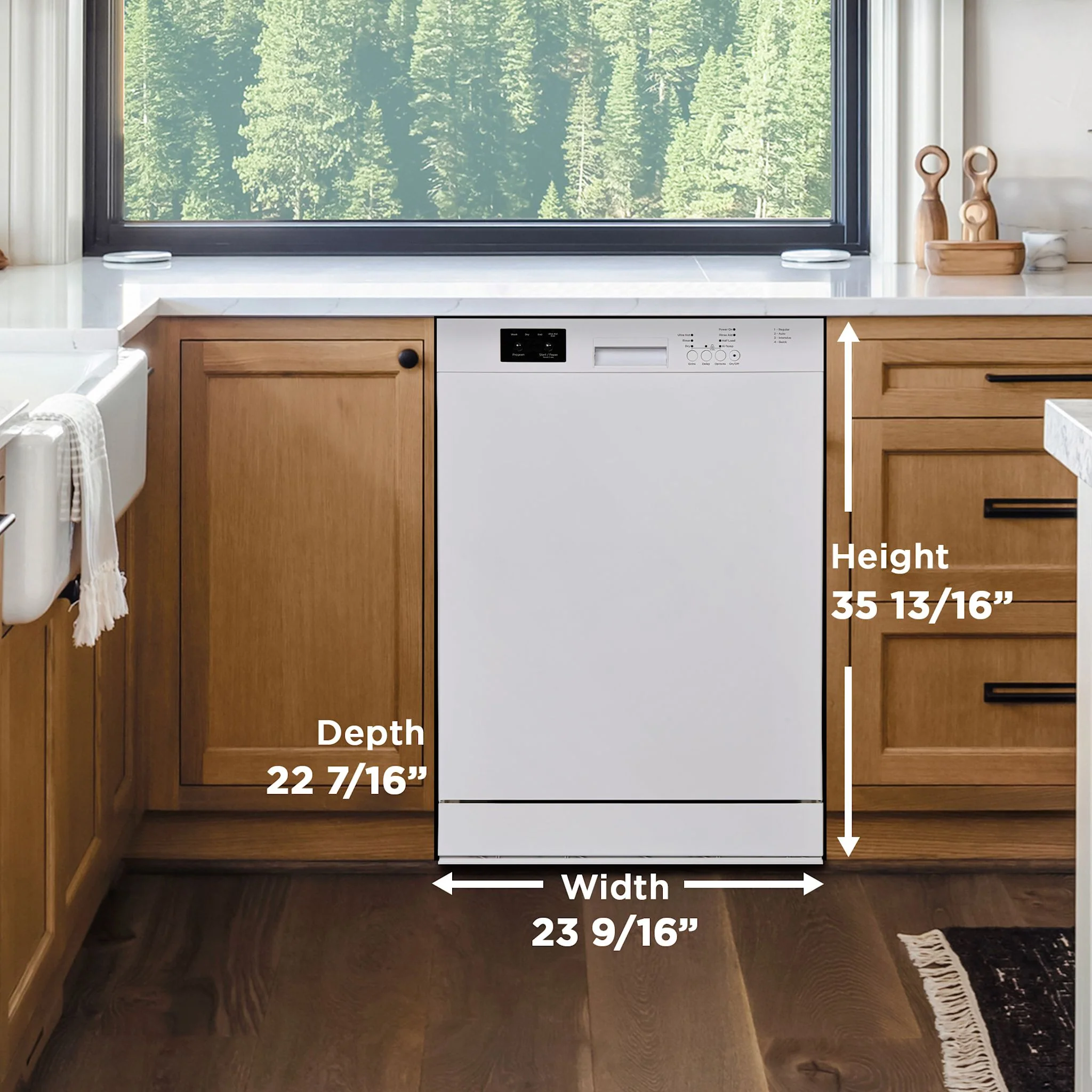 Danby 24? Wide Built-in Dishwasher  -White (DDW2400EW) - Image 5