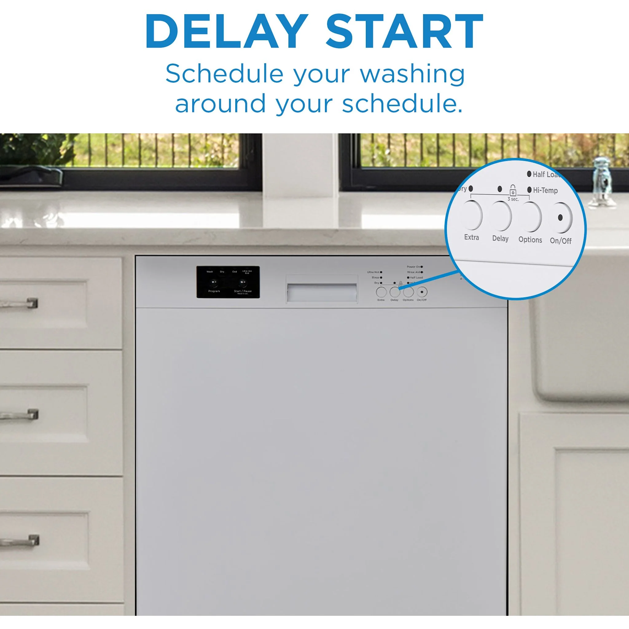 Danby 24? Wide Built-in Dishwasher  -White (DDW2400EW) - Image 8