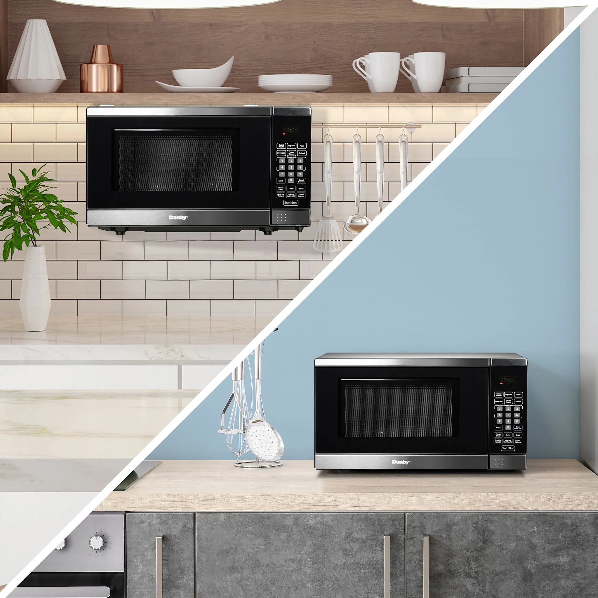Danby Designer 0.7 cu. ft. Space Saving Under the Cupboard Microwave  -Stainless Steel (DDMW007501G1) - Image 15