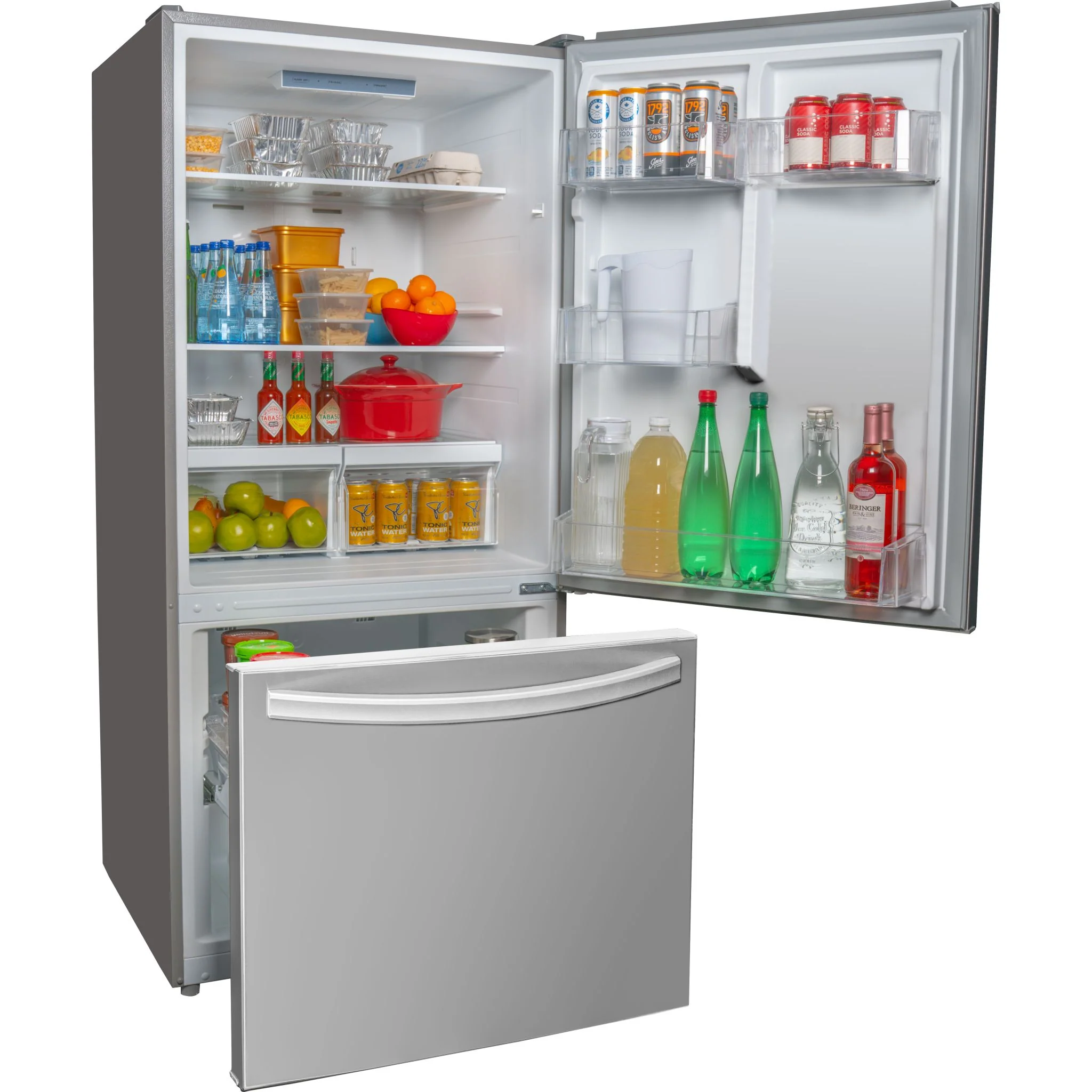 Danby Designer 18.7 cu. ft. Apartment Fridge Bottom Mount  -Stainless Steel (DBM187E1SSDB) - Image 4