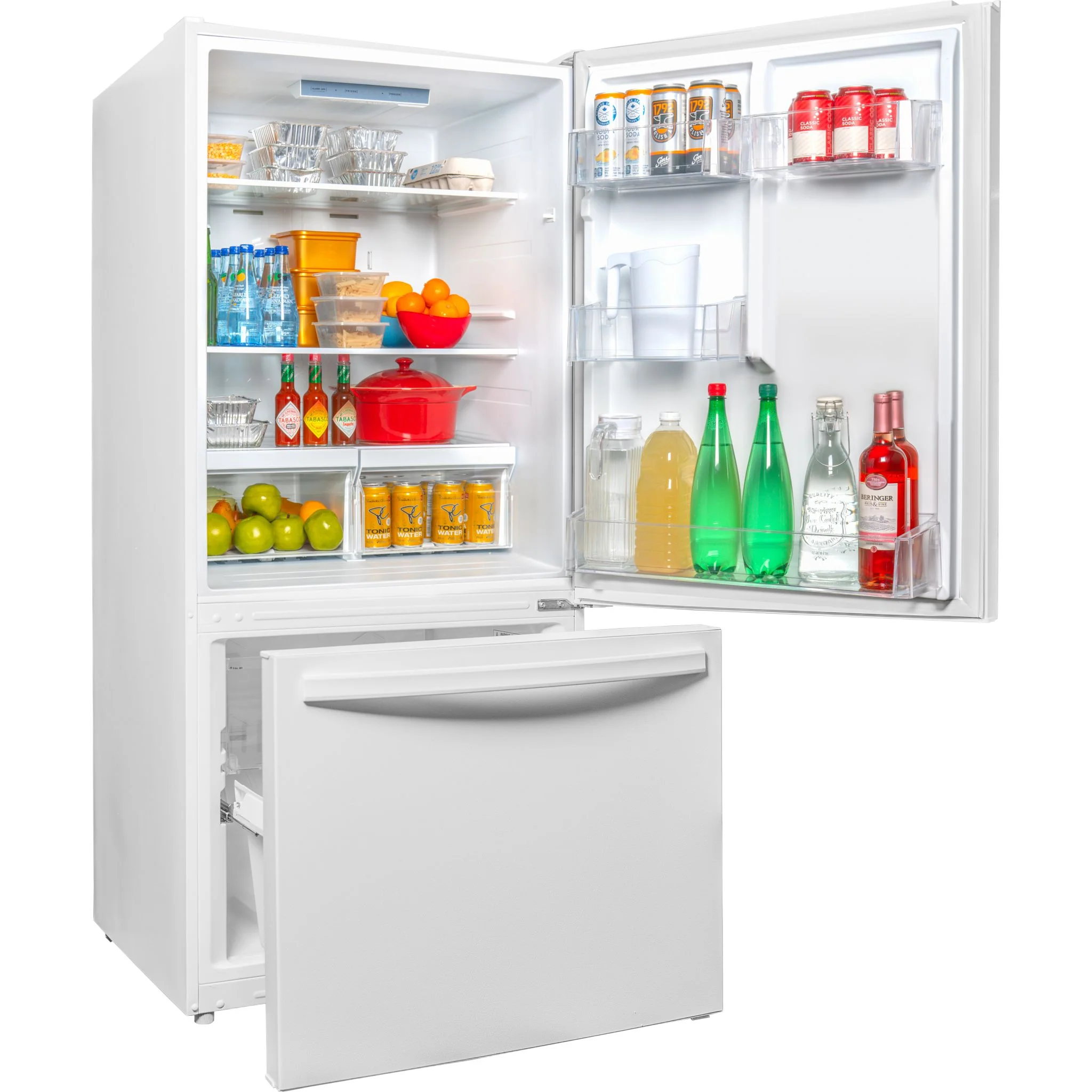 Danby Designer 18.7 cu. ft. Apartment Fridge Bottom Mount  -White (DBM187E1WDB) - Image 5