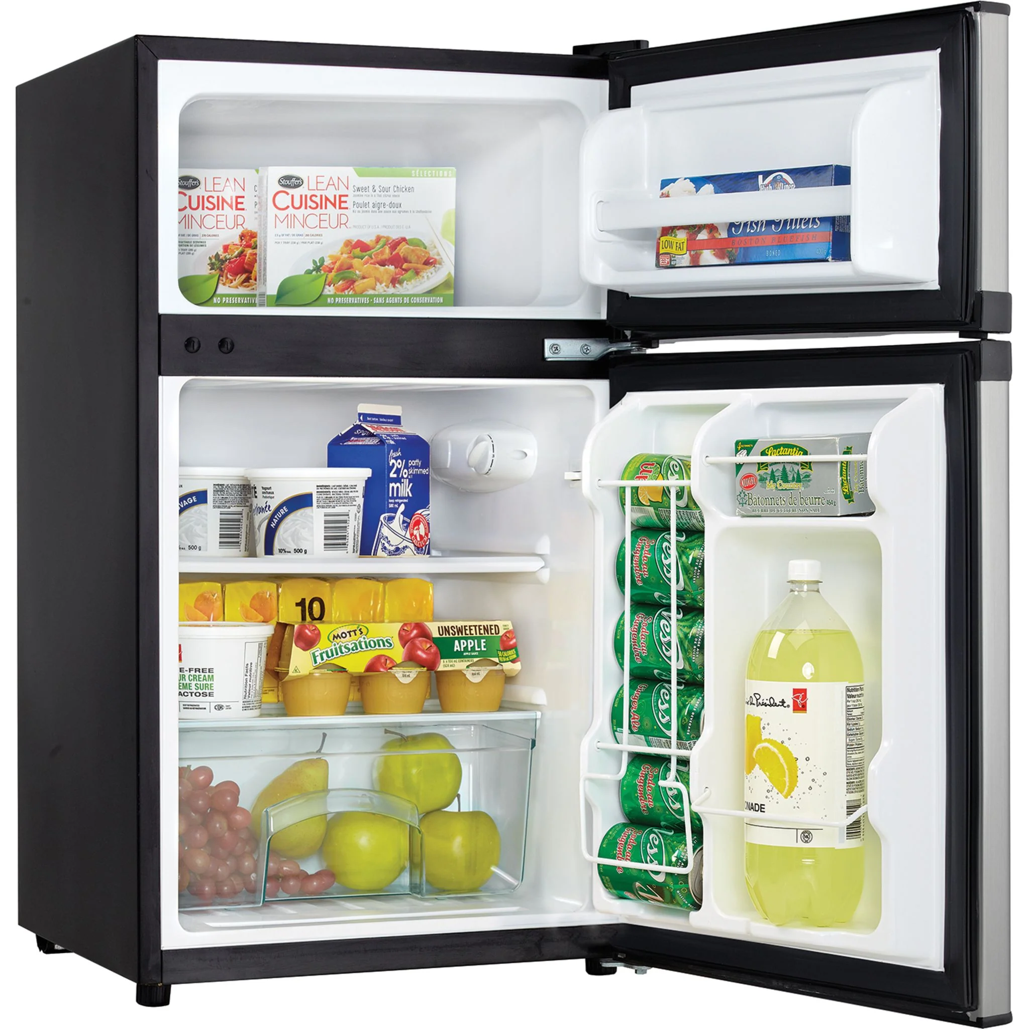Danby Designer 3.1 cu. ft. 2-door Compact Fridge -Stainless Steel (DCR031B1BSLDD) - Image 3