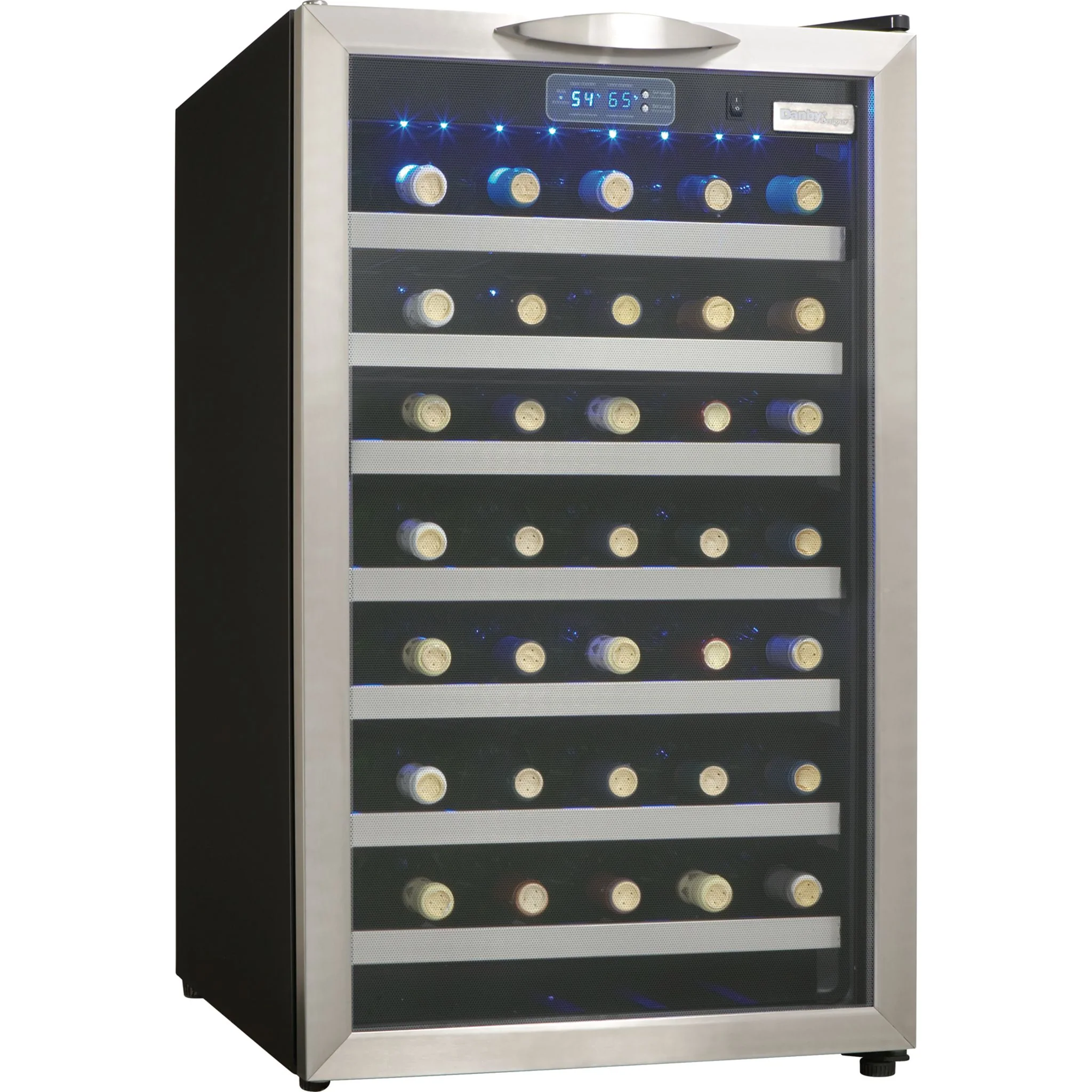 Danby Designer 45 Bottle Wine Cooler  -Black/Stainless (DWC458BLS) - Image 2