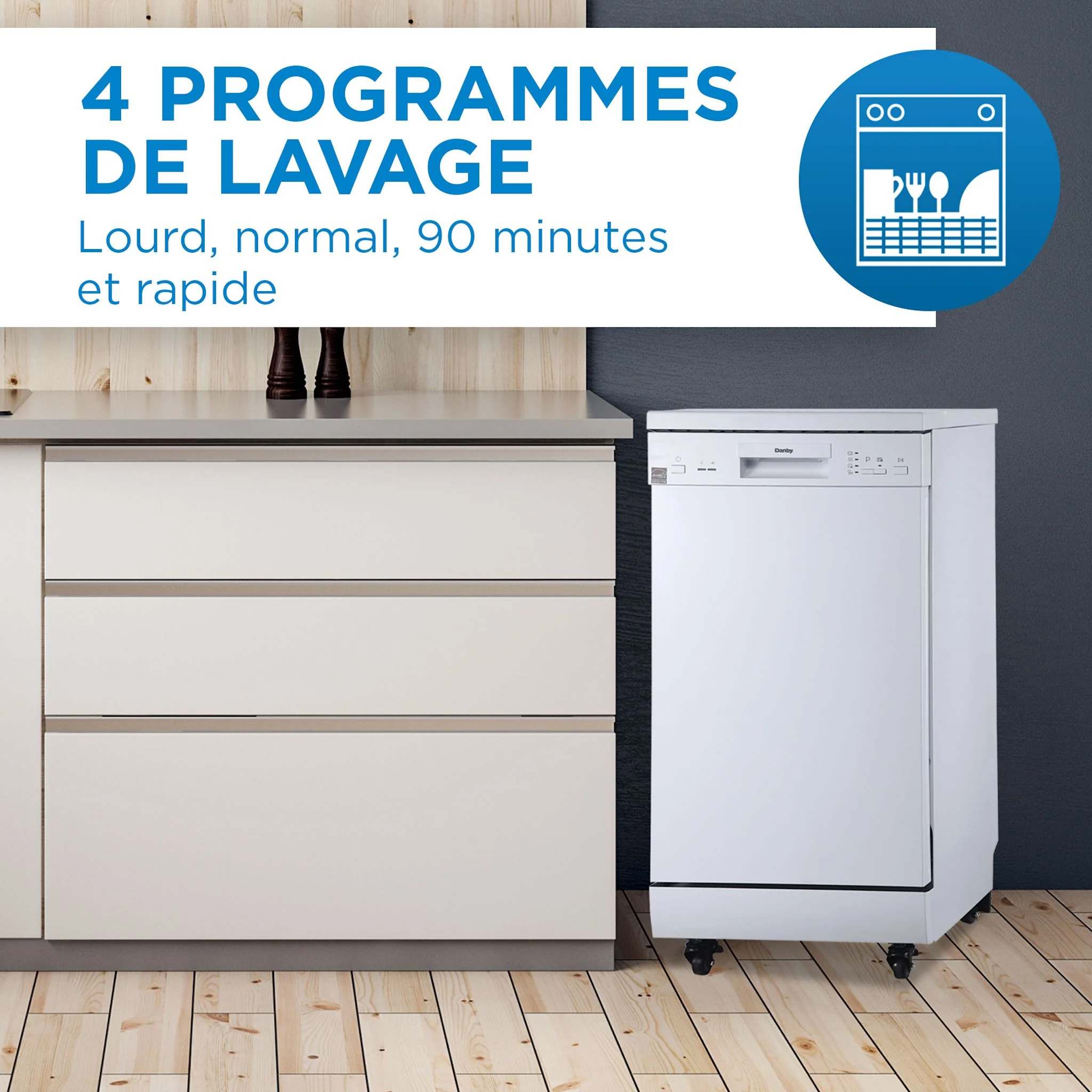 Danby Portable Dishwasher (DDW1805EWP) - White - Image 17