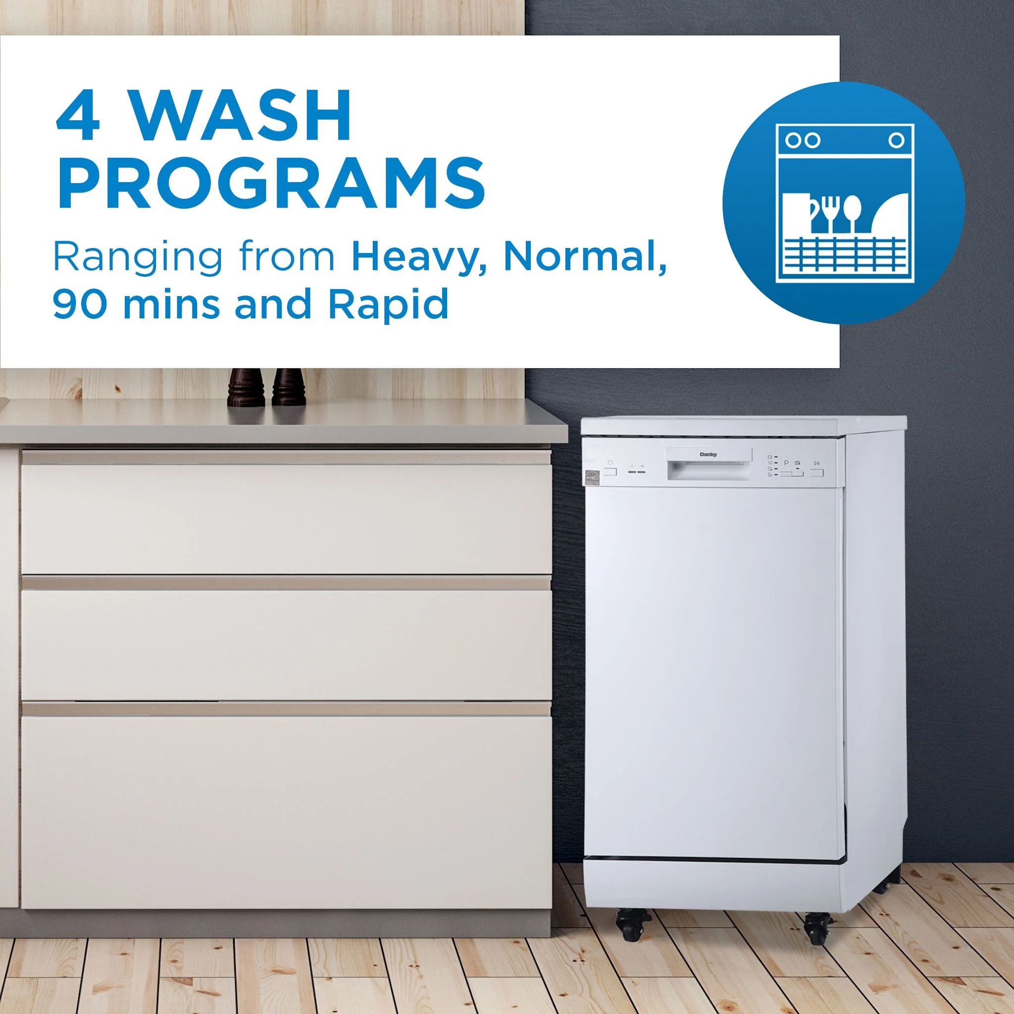 Danby Portable Dishwasher (DDW1805EWP) - White - Image 20