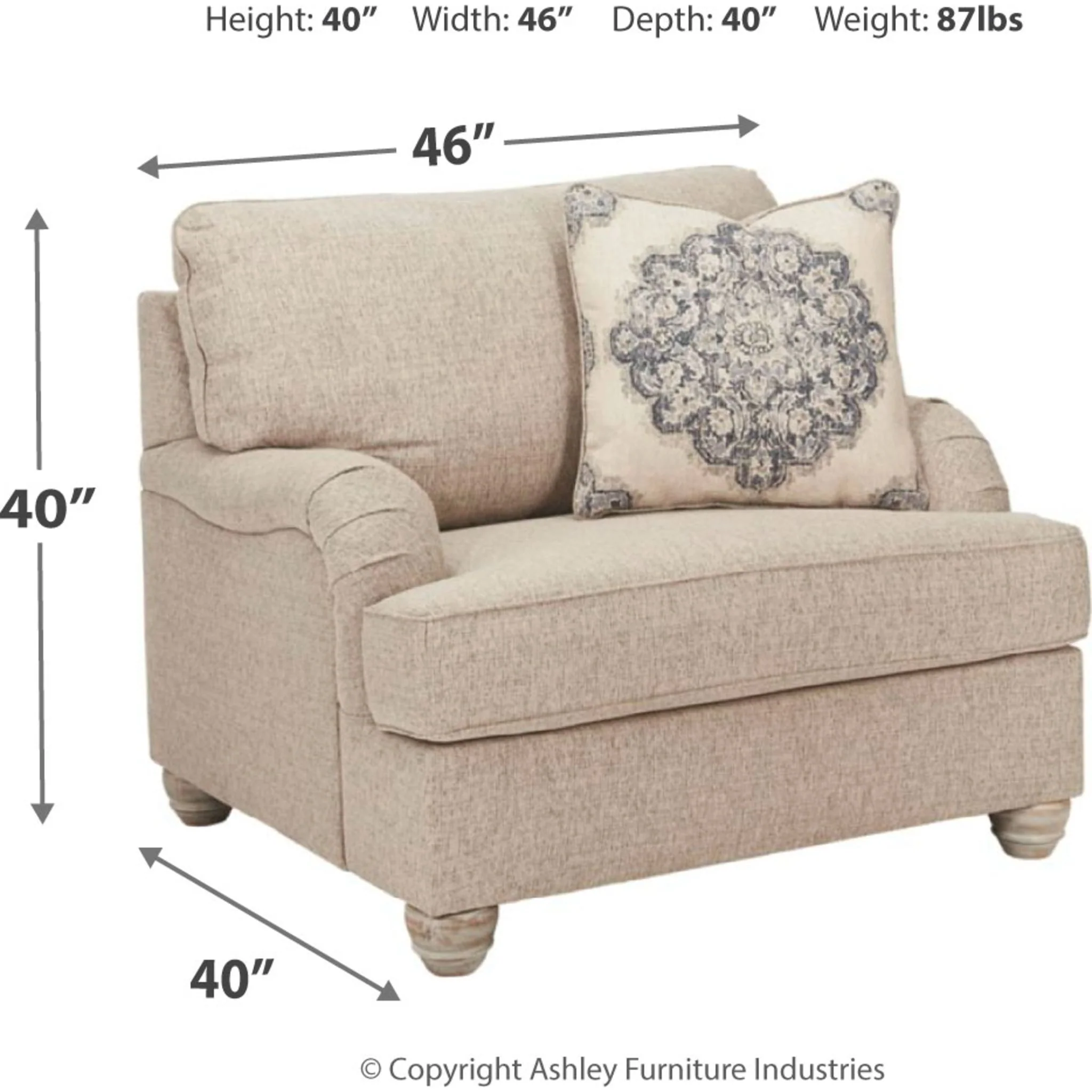 Dandrea-Exclusive Chair & a Half - Image 4