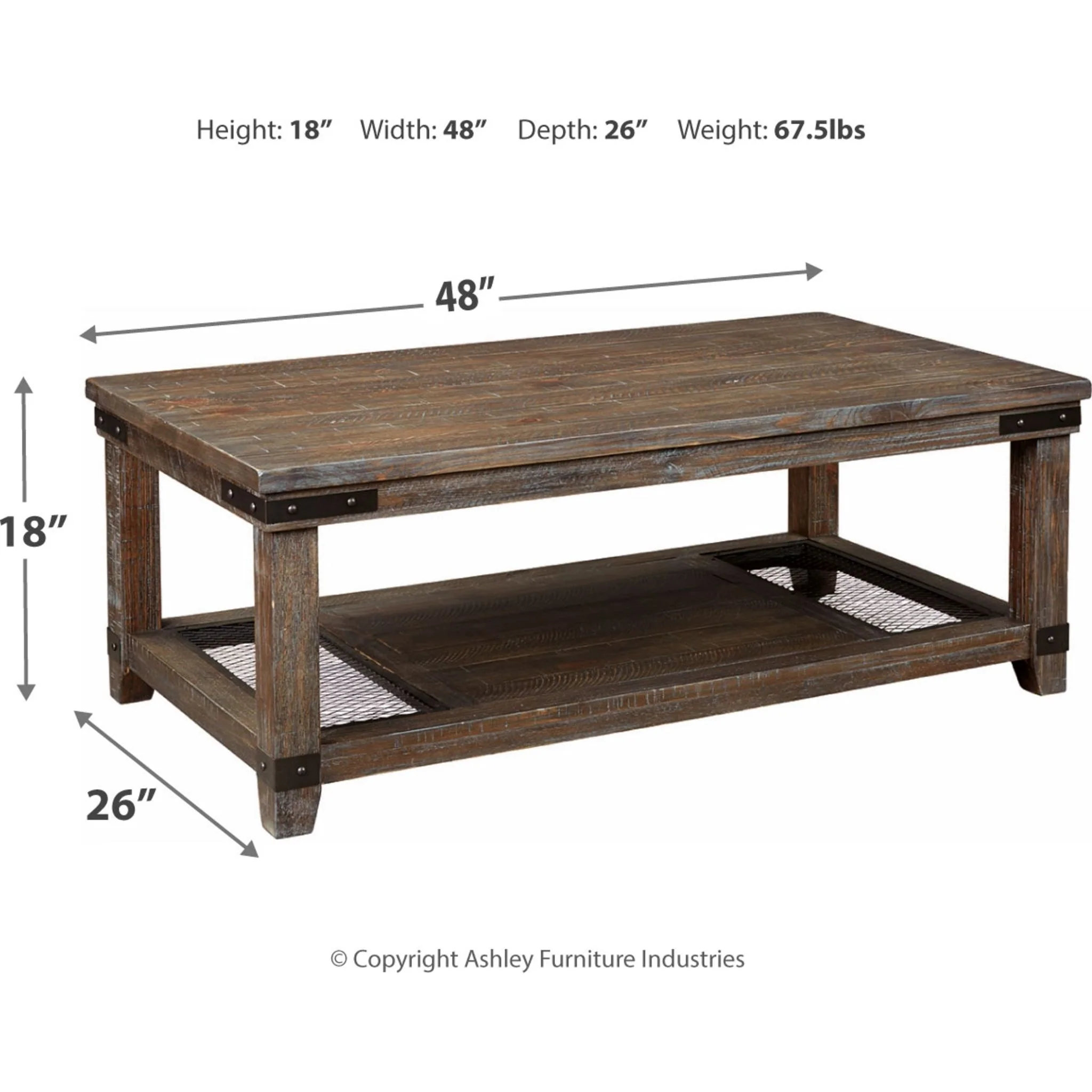 Danell Ridge Rectangle Coffee Table - Image 4