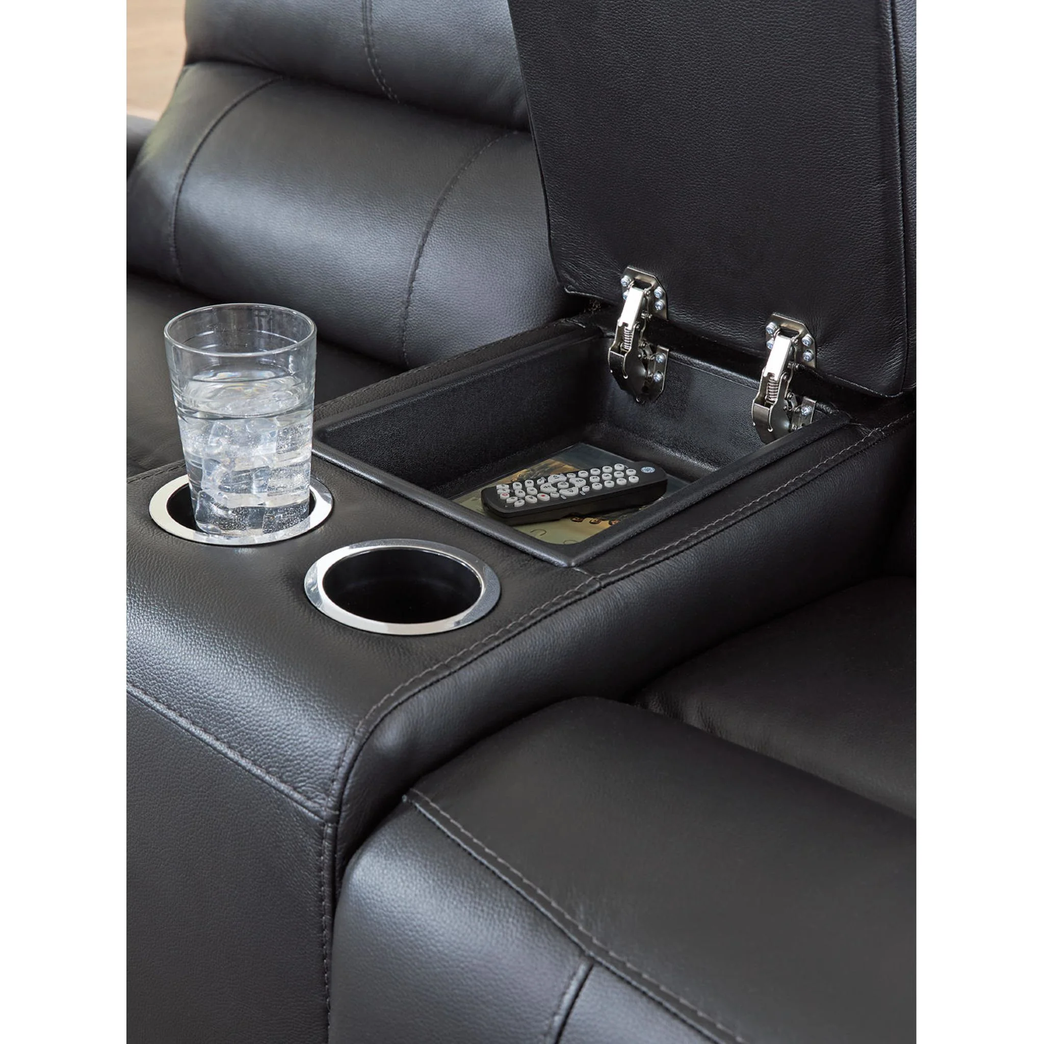 Danemere Reclining Loveseat with Console - Image 7