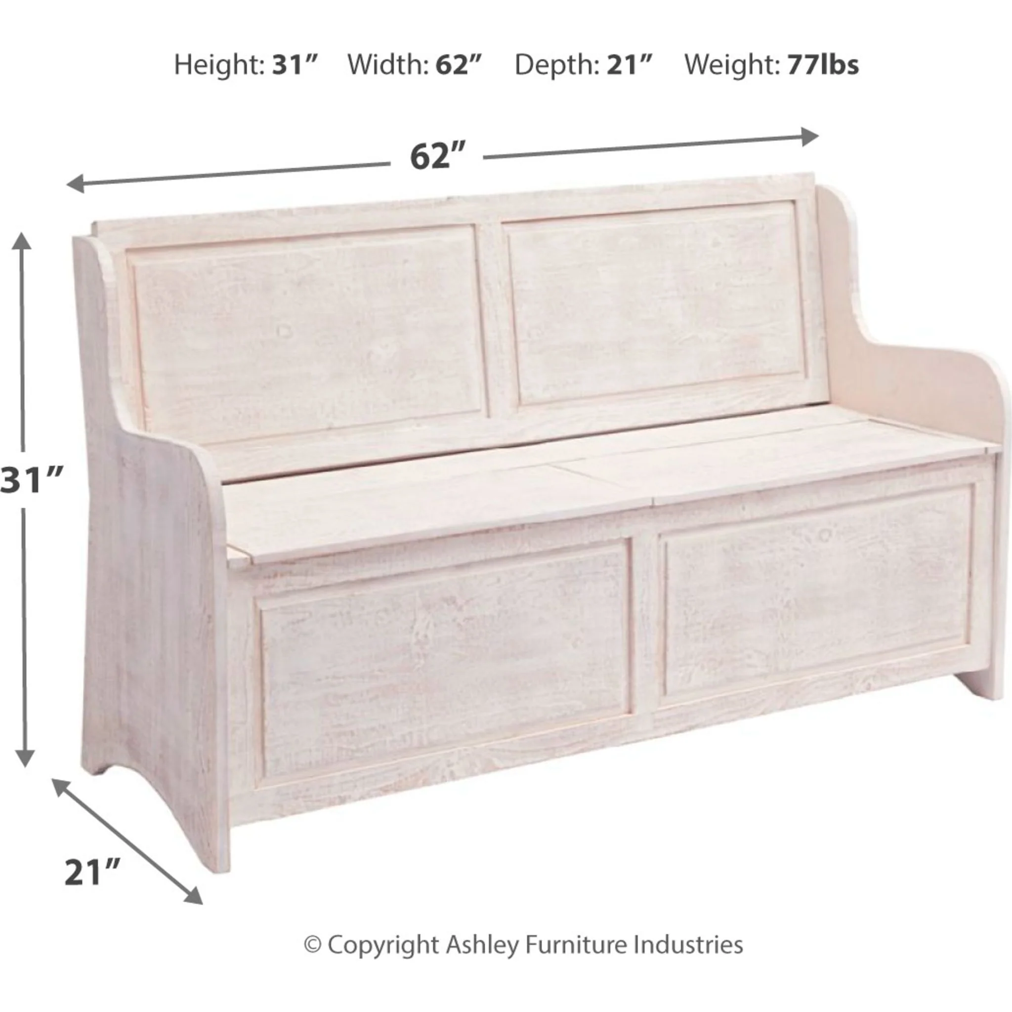 Dannerville Storage Bench - Image 4