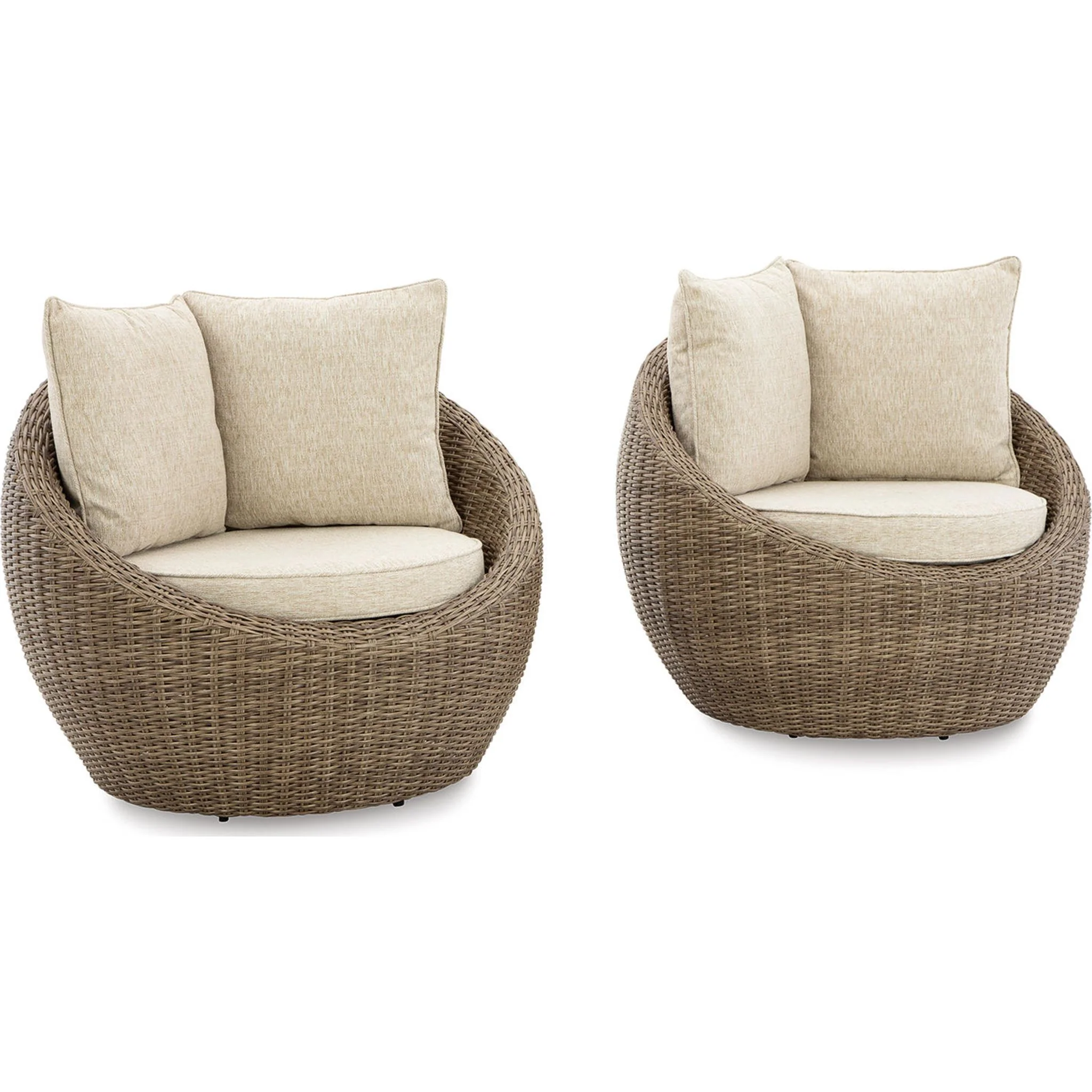 Danson Outdoor Swivel Lounge Chair w/Cushion (set of 2) - Image 11