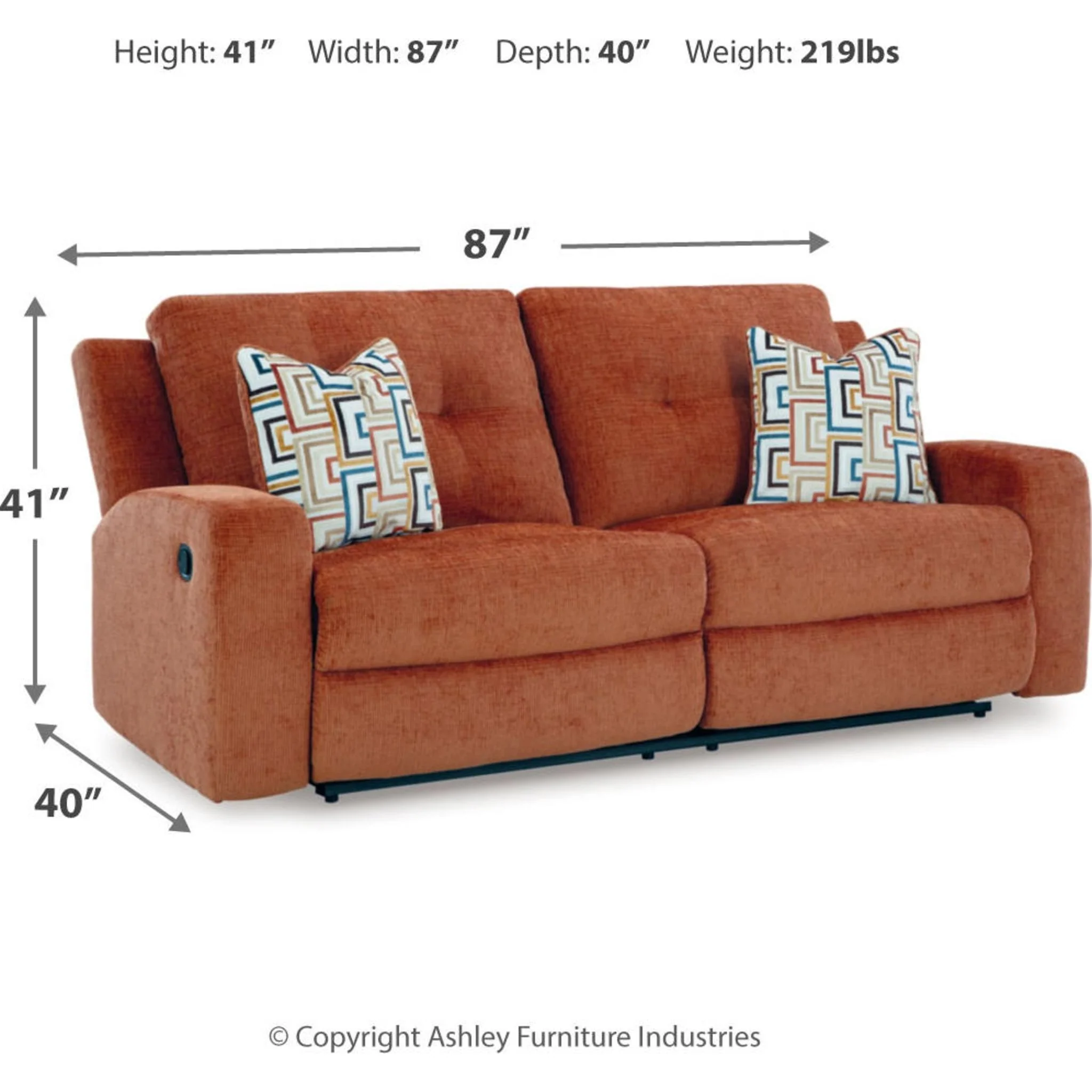 Danum Reclining Sofa - Image 3