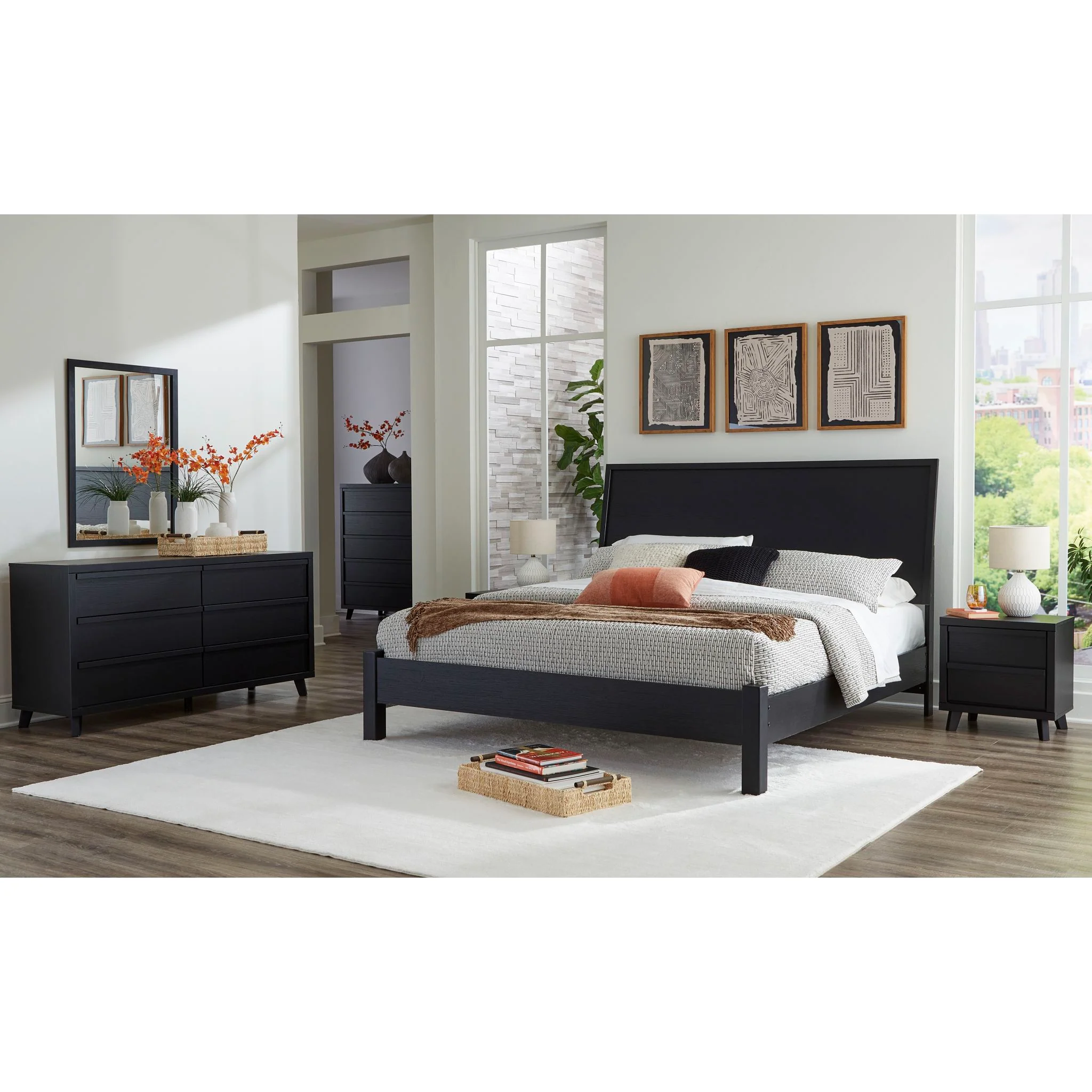 Danziar 5 Piece King Platform Bedroom - Image 2