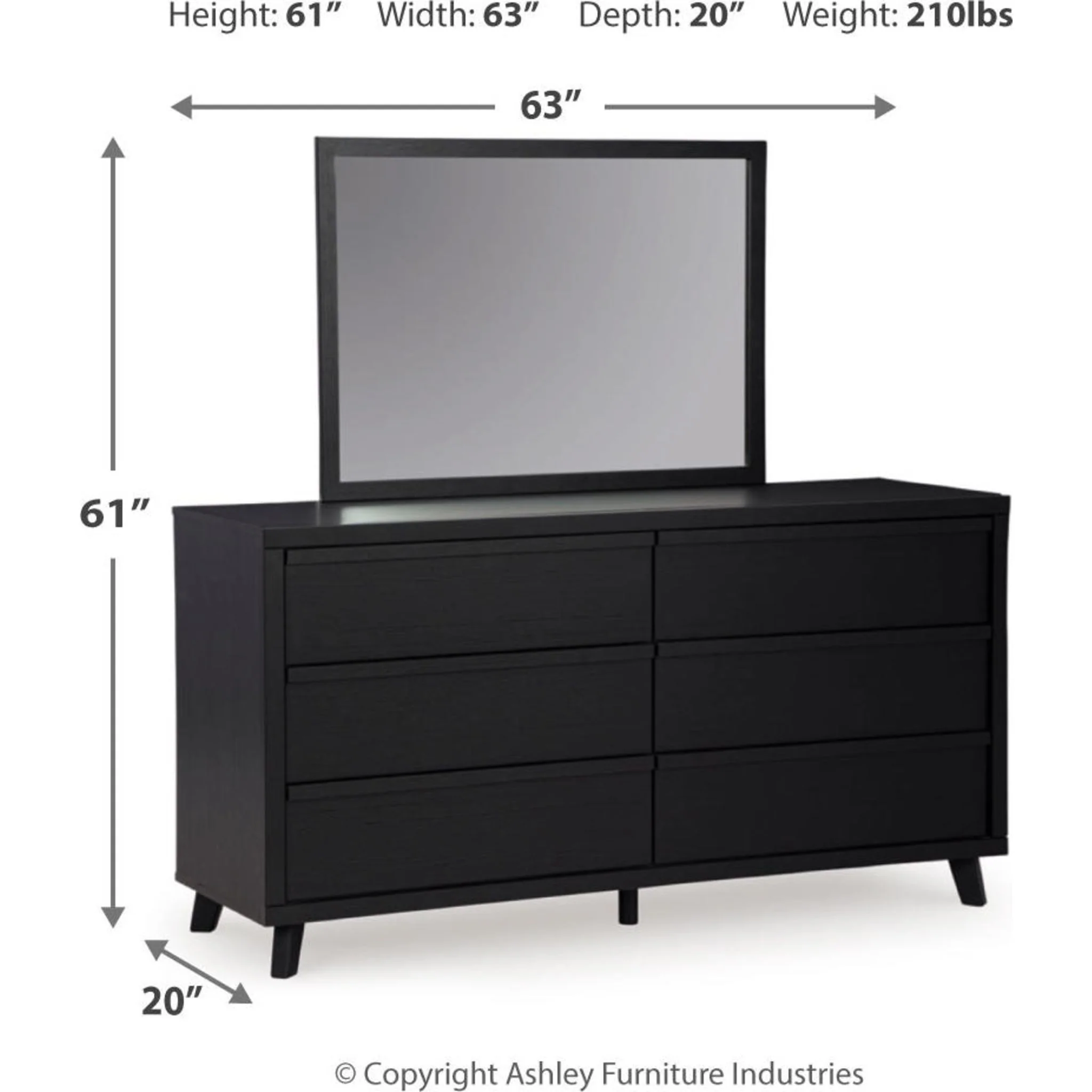 Danziar 5 Piece Queen Platform Bedroom - Image 10