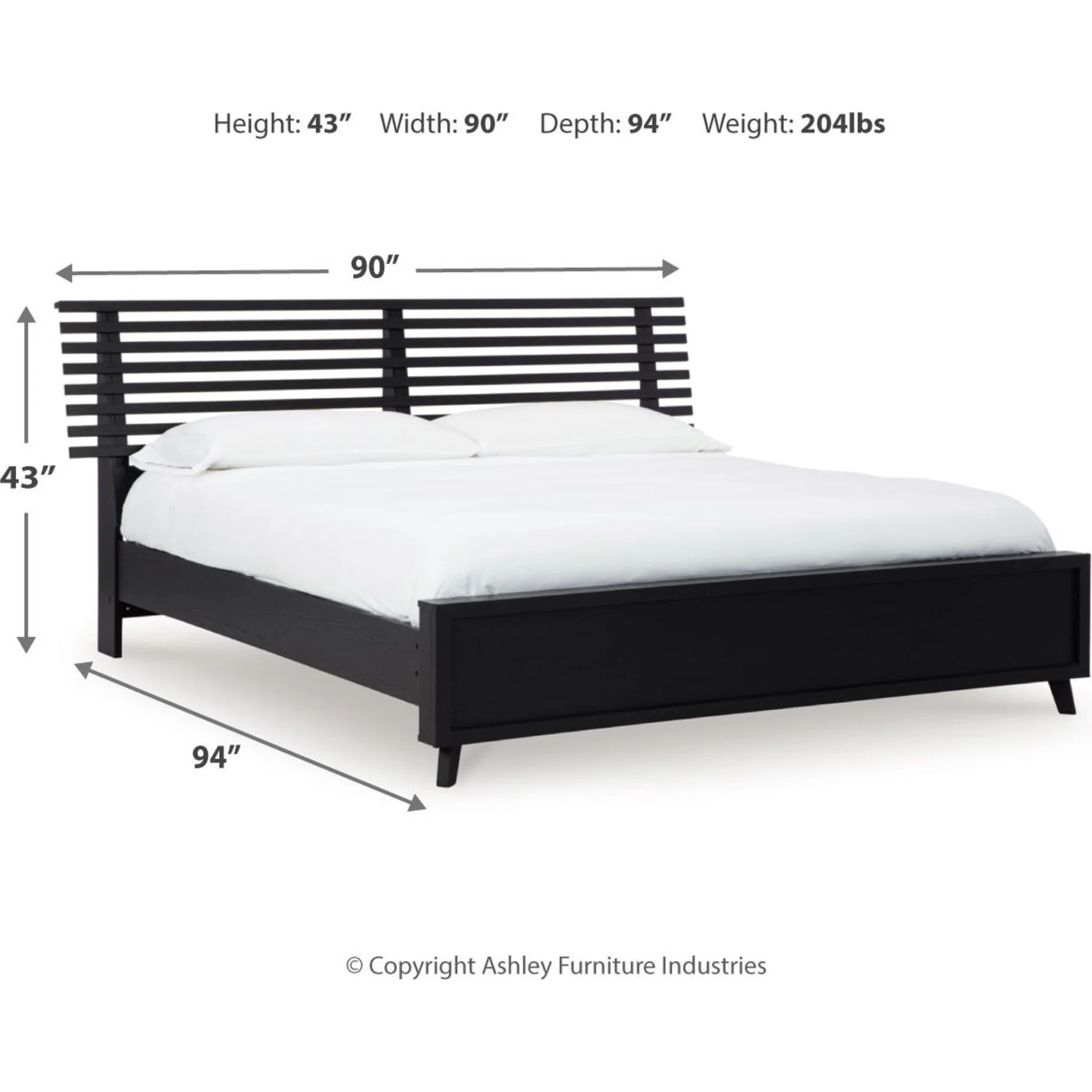 Danziar King Slat Platform Bed - Image 8