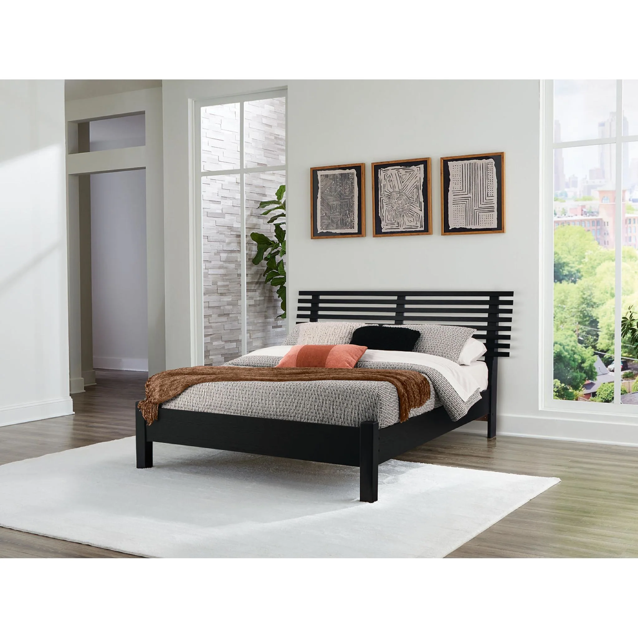 Danziar Queen Slat Platform Bed - Image 13